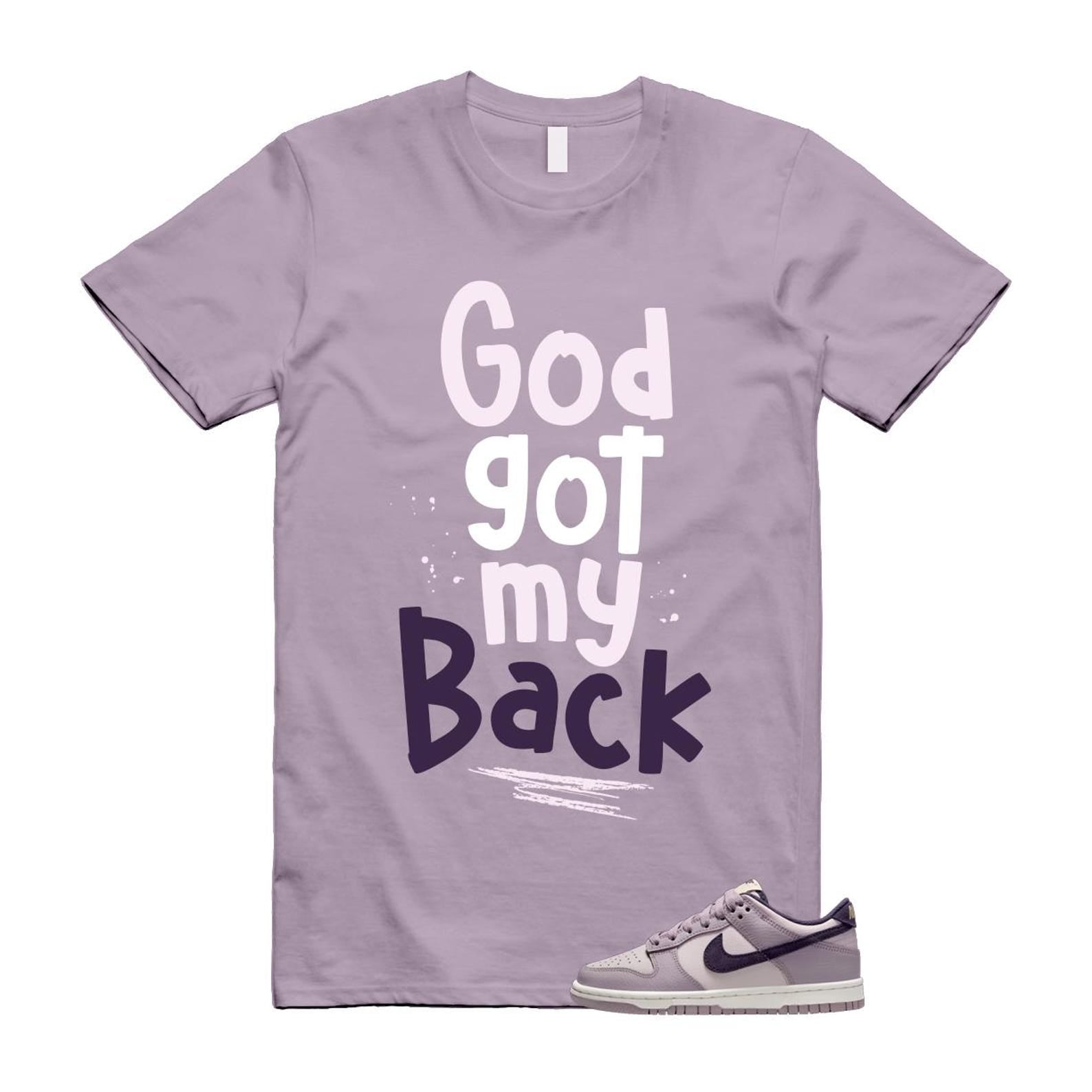 Dunk Light Violet Ore Platinum Dark Raisin T Shirt Match GOD HQ3642-202 T-Shirt, Sneaker Match Tee