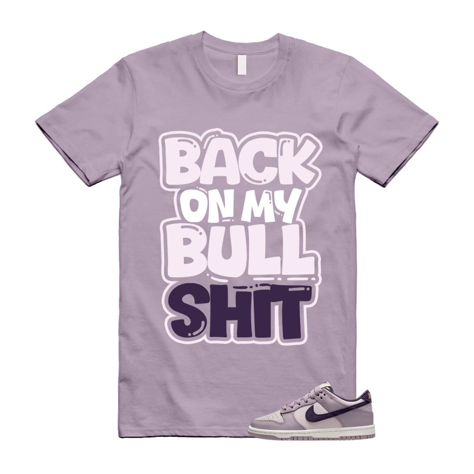Dunk Light Violet Ore Platinum Dark Raisin T Shirt Match BULL HQ3642-202 T-Shirt, Sneaker Match Tee