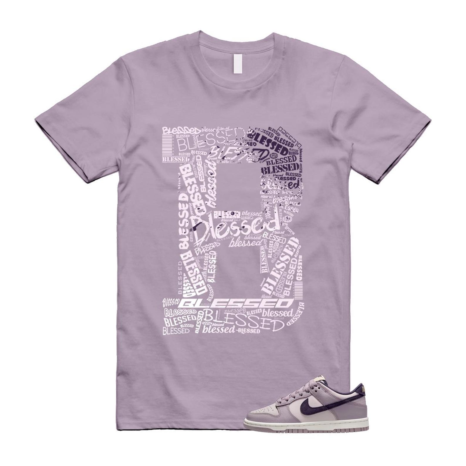 Dunk Light Violet Ore Platinum Dark Raisin T Shirt Match B HQ3642-202 T-Shirt, Sneaker Match Tee