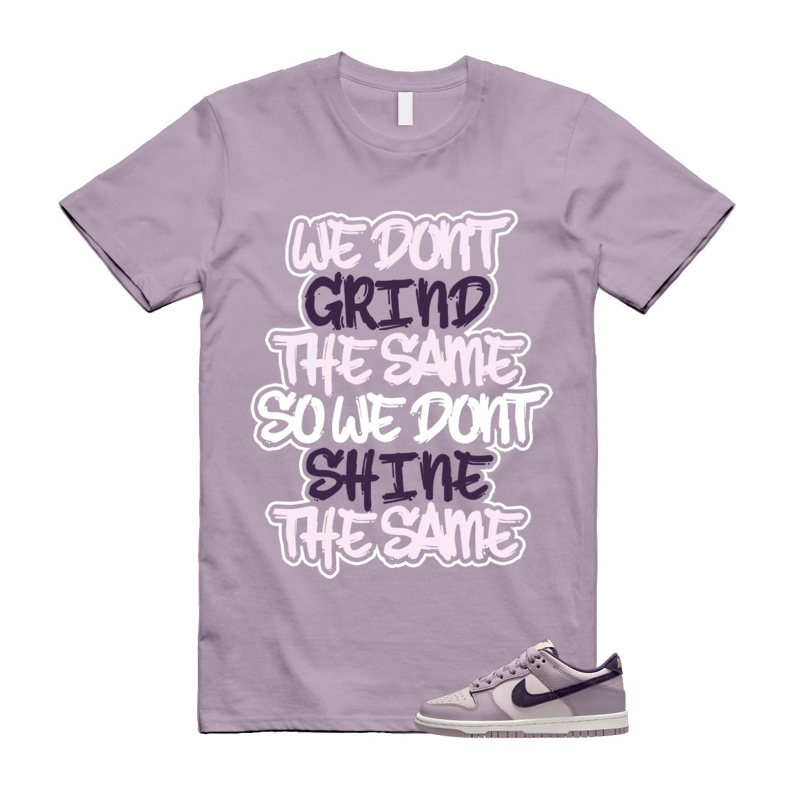 Dunk Light Violet Ore Platinum Dark Raisin T Shirt Match GRIND HQ3642-202 T-Shirt, Sneaker Match Tee