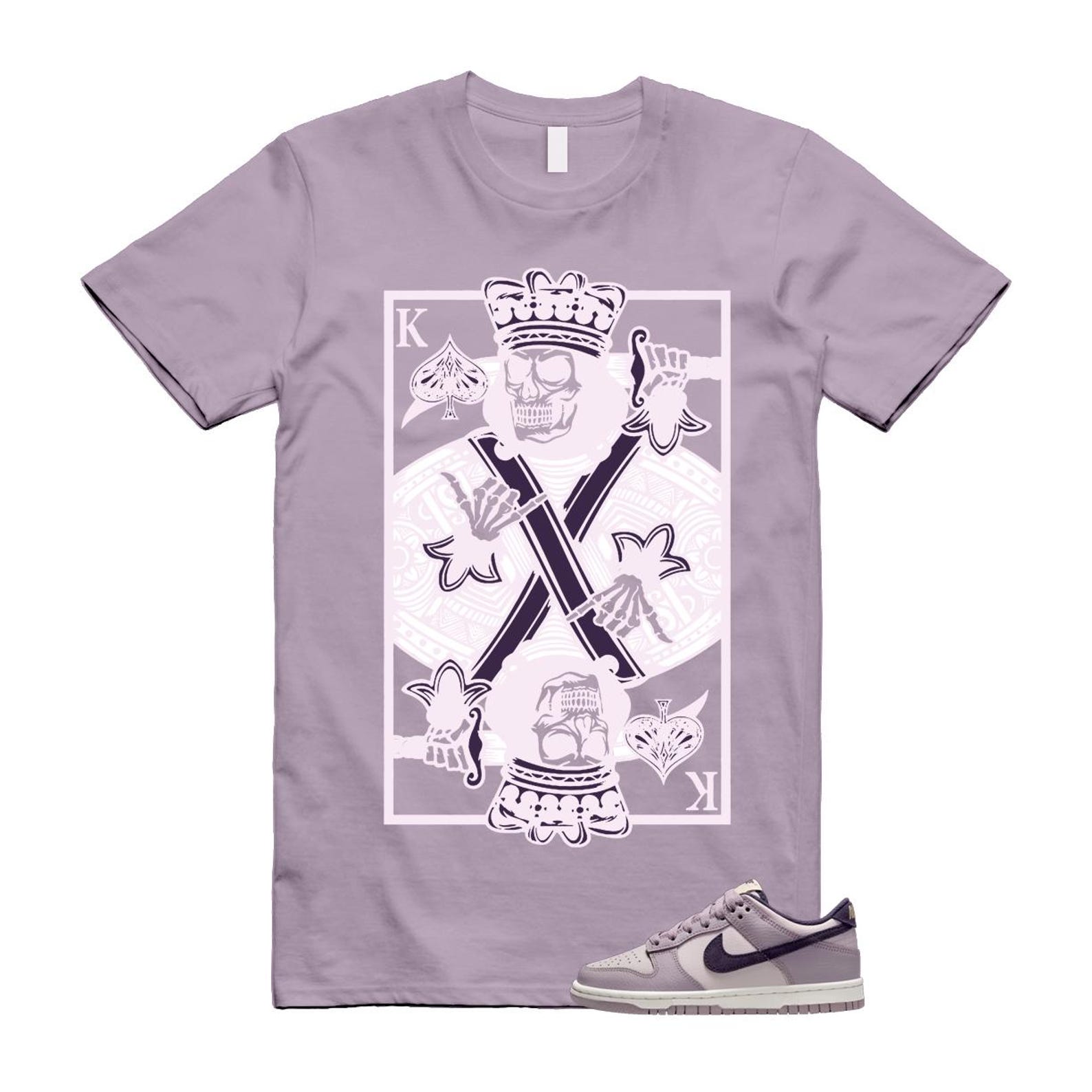 Dunk Light Violet Ore Platinum Dark Raisin T Shirt Match KC HQ3642-202 T-Shirt, Sneaker Match Tee