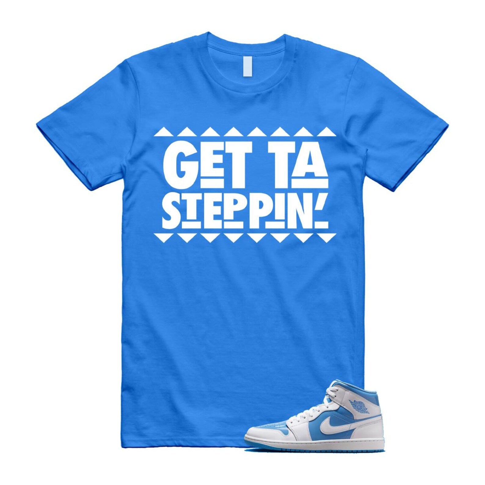 1 Legend Blue White Mid T Shirt Match GET FZ2142-114 T-Shirt, Sneaker Match Tee