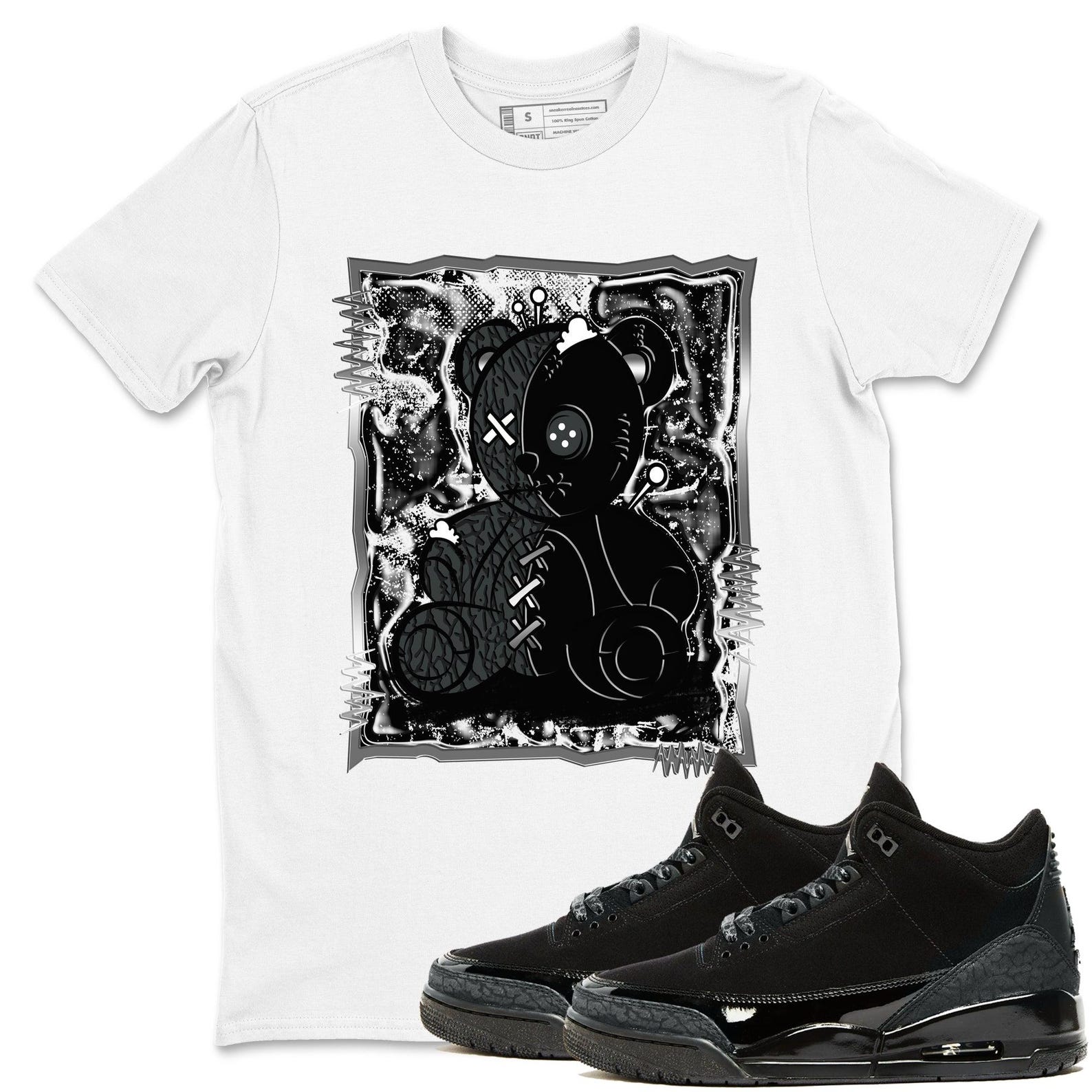 Vintage Bear Graphic T-Shirt To Wear With Jordans 3s Black Cat, CT8532-001 T-Shirt, Sneaker Match Tee