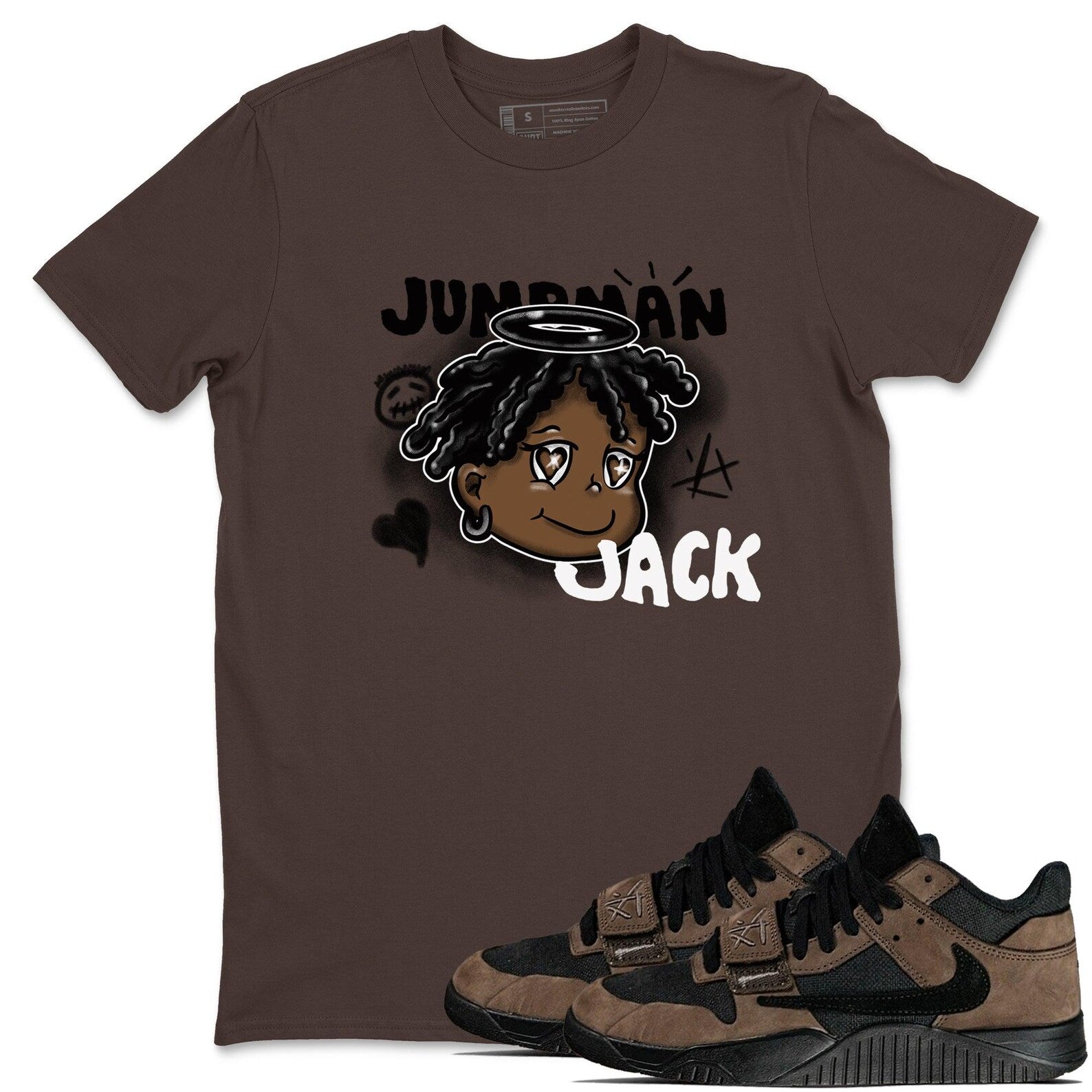Born Blessed Sneakerhead Gift T-Shirts To Match Jordans Jumpman Jack Travis Dark Mocha, FZ8117-204 T-Shirt, Sneaker Match Tee
