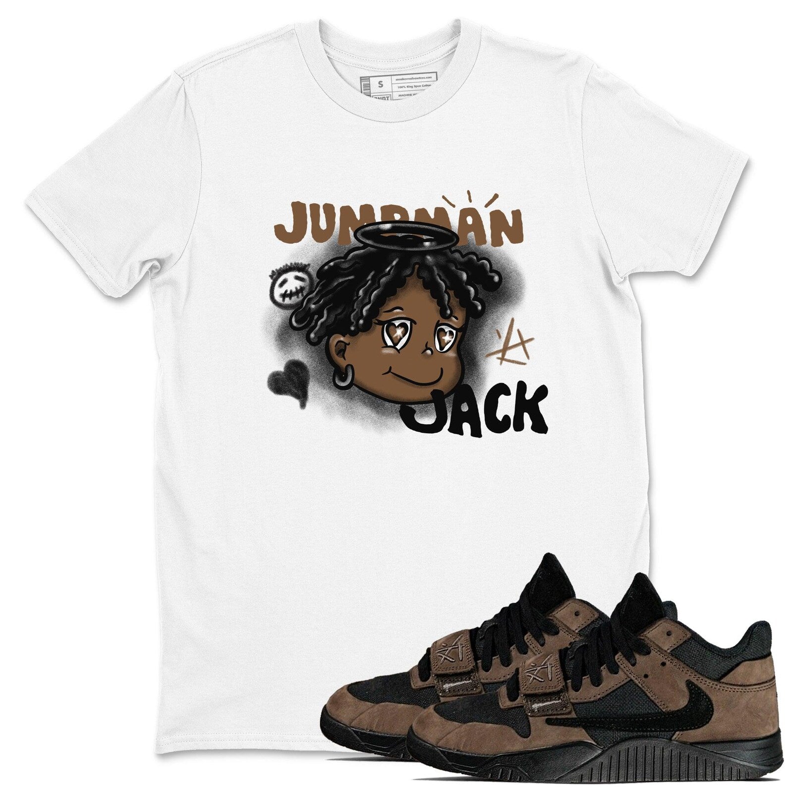 Born Blessed Sneakerhead Gift T-Shirts To Match Jordans Jumpman Jack Travis Dark Mocha, FZ8117-204 T-Shirt, Sneaker Match Tee