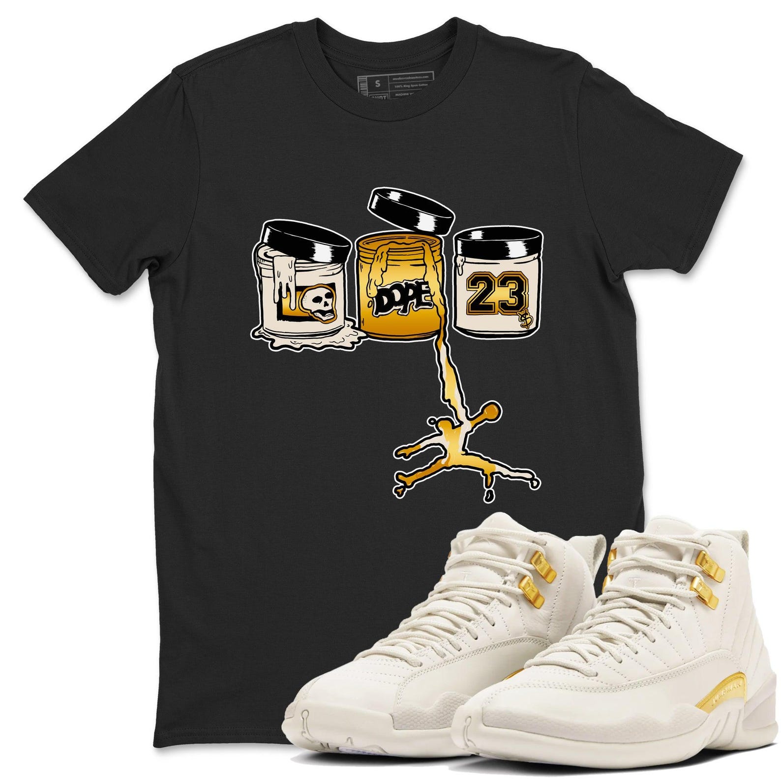 Jordan Paint Graphic Sneaker T-Shirt To Match 12 Retro Phantom, FD9101-007 T-Shirt, Sneaker Match Tee