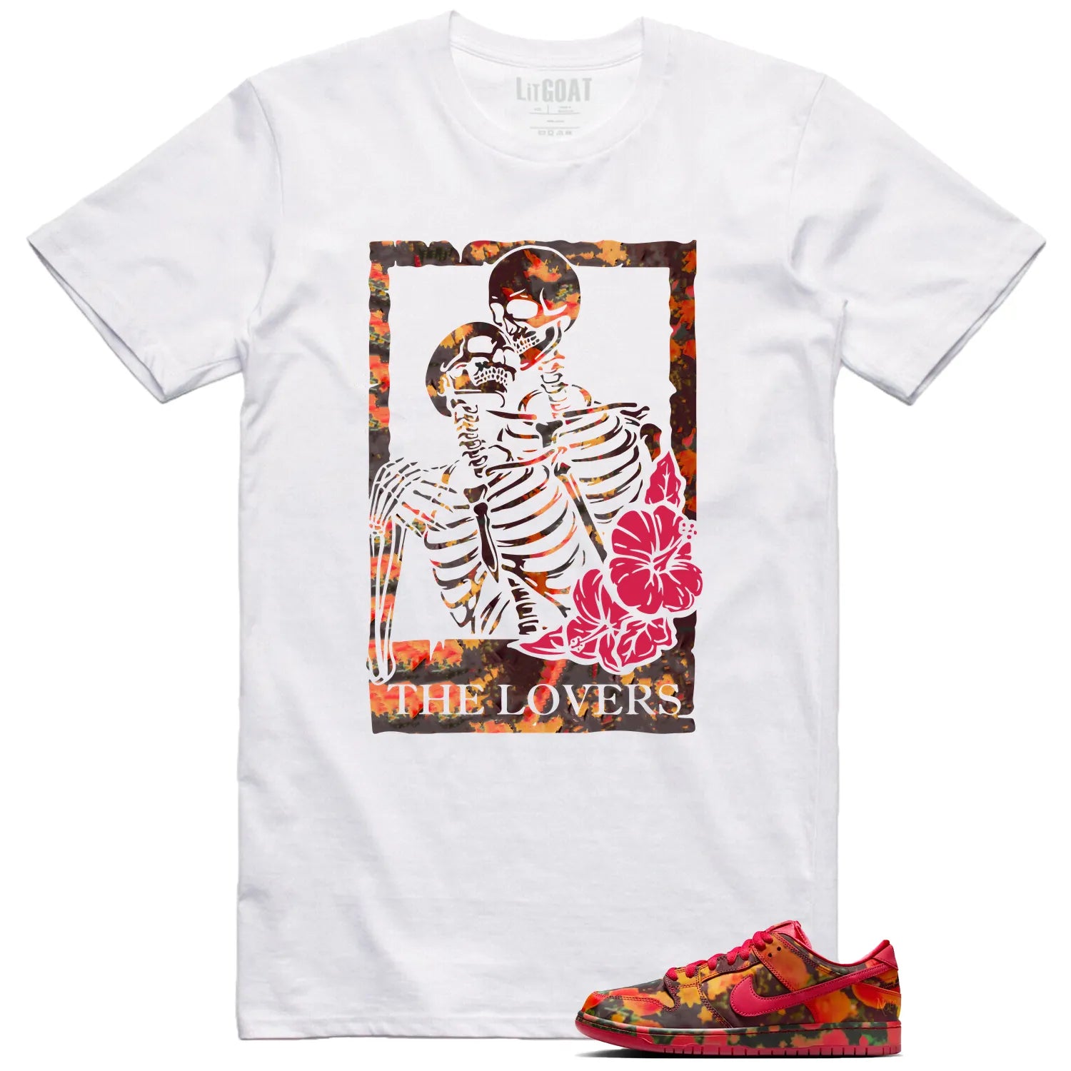 Lovers Tee for SB Dunk Low The Wizard of Oz Poppy Field Sneakers FZ1291-600 T-Shirt, Sneaker Match Tee