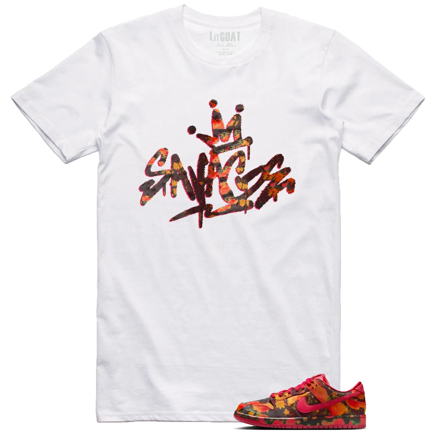 Savage Style Shirt for SB Dunk Low The Wizard of Oz Poppy Field Lovers FZ1291-600 T-Shirt, Sneaker Match Tee