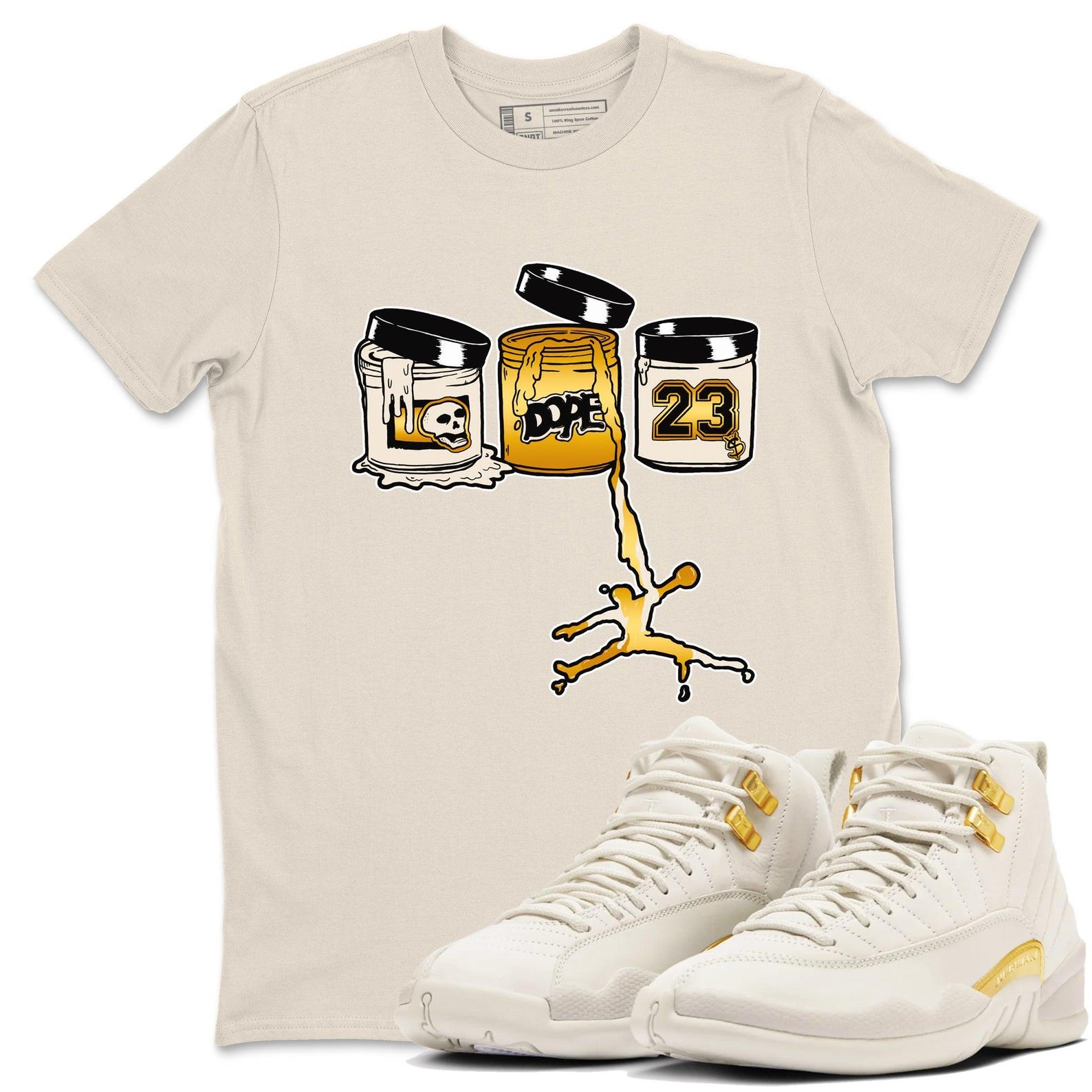 Jordan Paint Graphic Sneaker T-Shirt To Match 12 Retro Phantom, FD9101-007 T-Shirt, Sneaker Match Tee