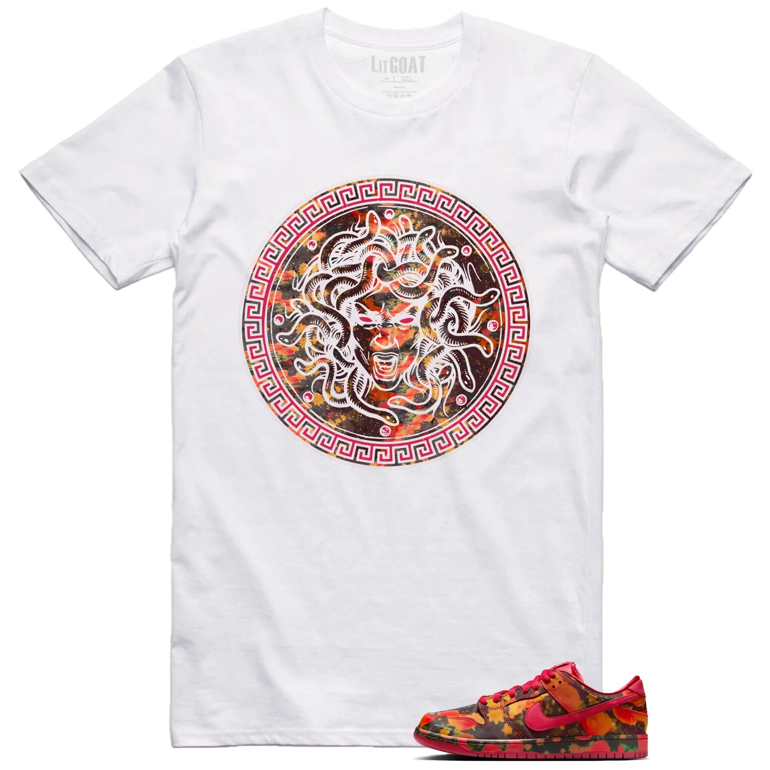 Medusa Tee for SB Dunk Low The Wizard of Oz Poppy Field Kicks FZ1291-600 T-Shirt, Sneaker Match Tee