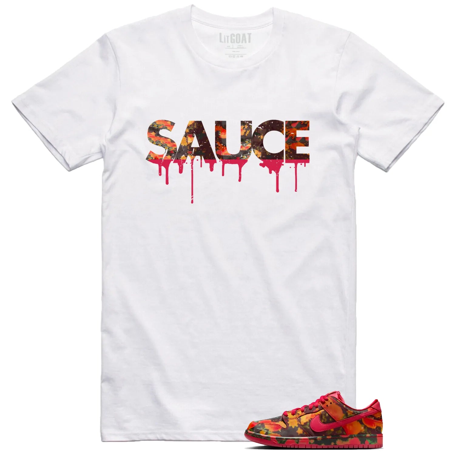 Sauce Tee to Match Your SB Dunk Low The Wizard of Oz Poppy Field FZ1291-600 T-Shirt, Sneaker Match Tee