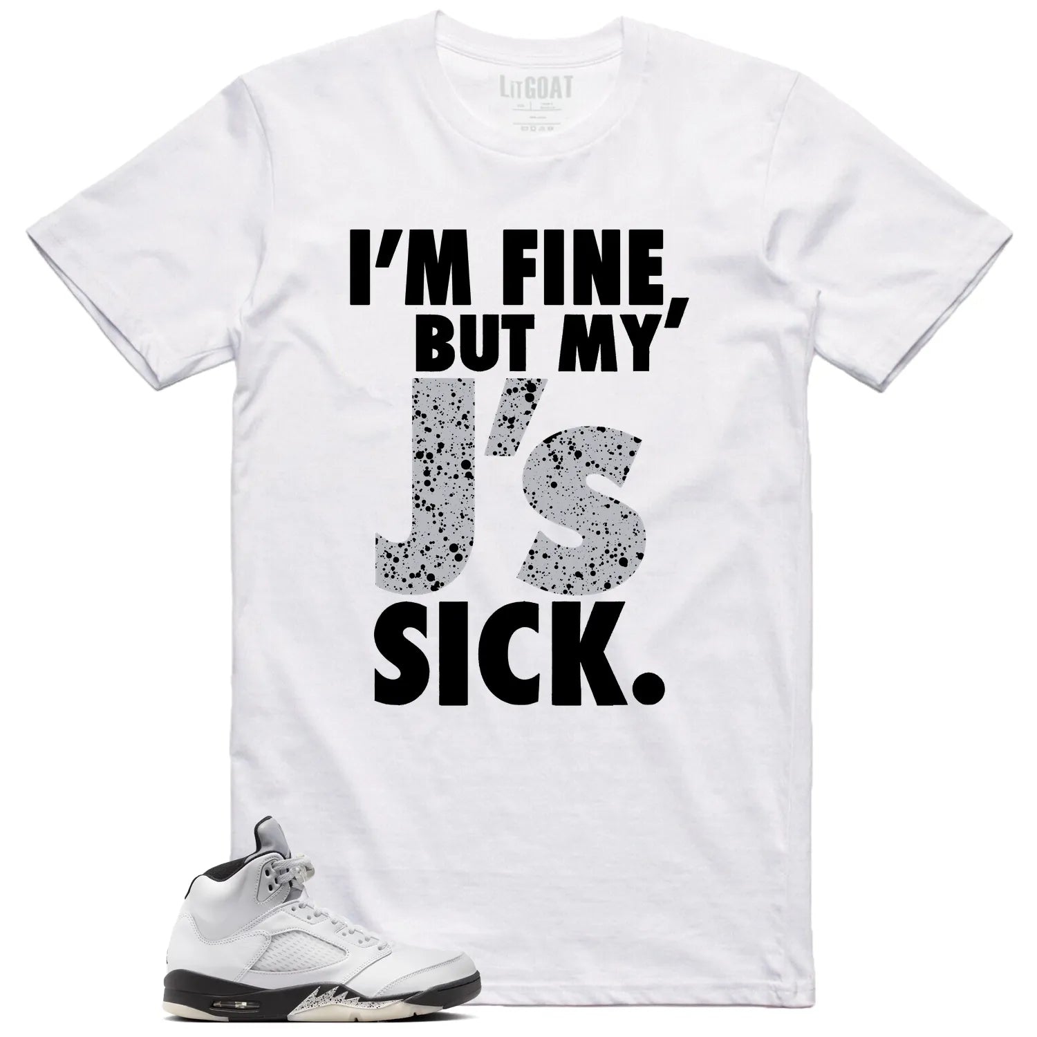 Air Jordan 5 Reverse Metallic Lovers’ Sick J’s Shirt DD0587-110 T-Shirt, Sneaker Match Tee