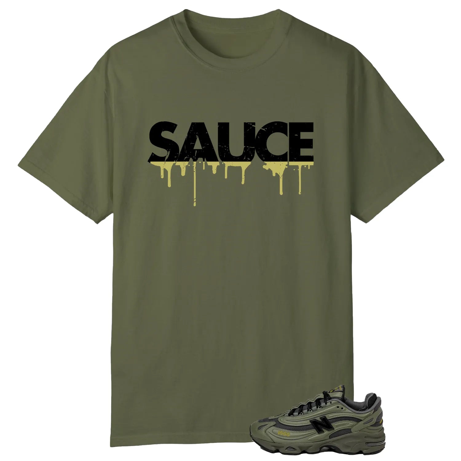 Sauce Tee to Match Your New Balance 1000 Dark Olivine M1000EA T-Shirt, Sneaker Match Tee
