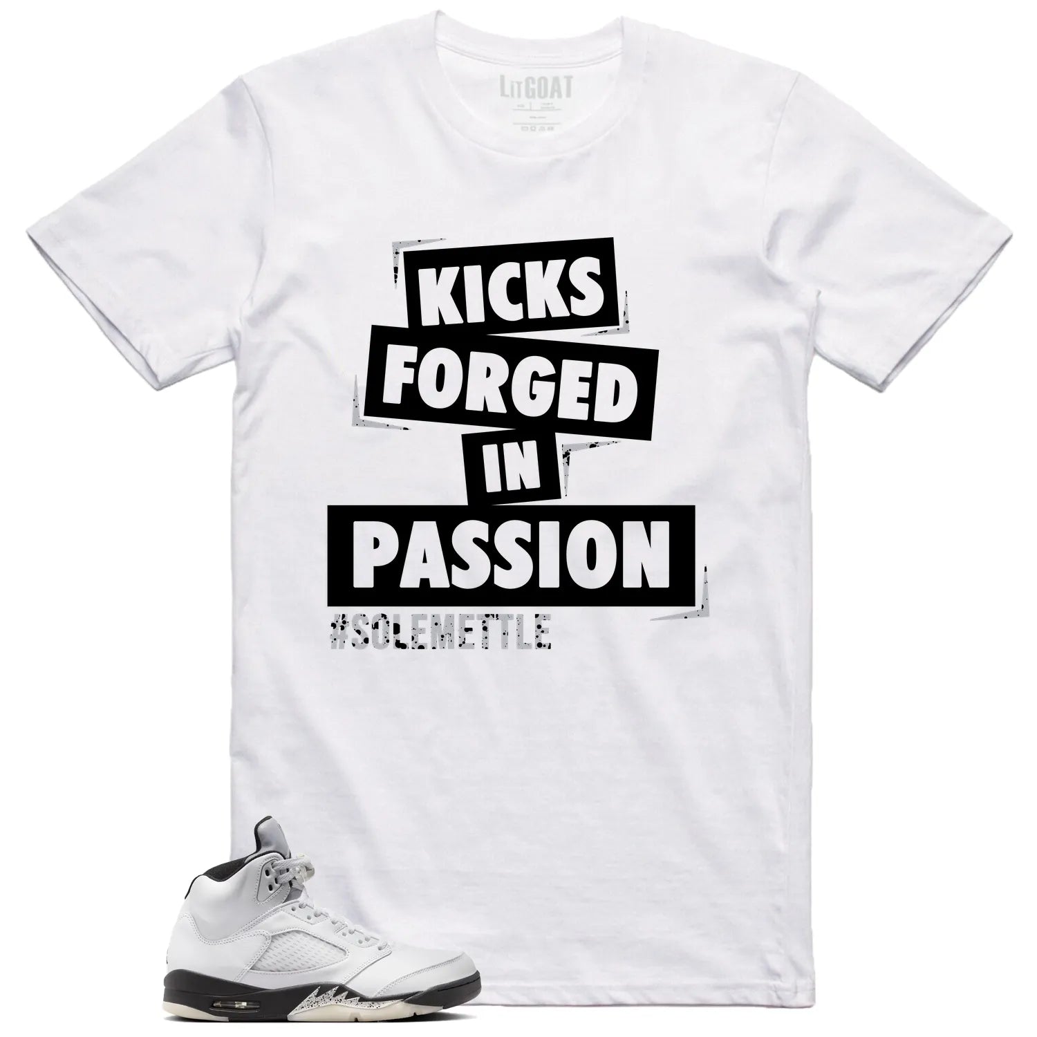 Passion Kicks Tee , Perfect Match for Air Jordan 5 Reverse Metallic DD0587-110 T-Shirt, Sneaker Match Tee