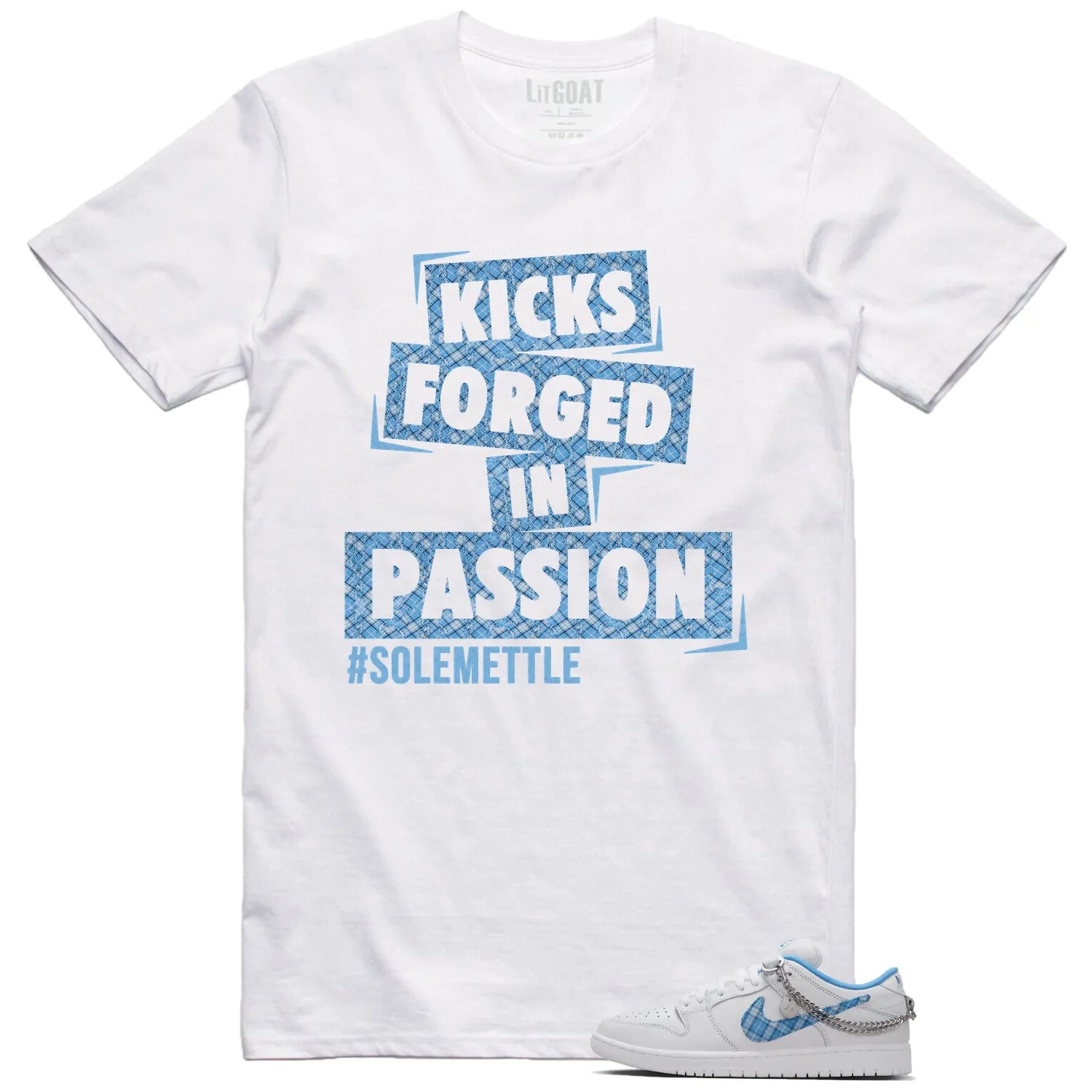 Passion Kicks Tee , Perfect Match for SB Dunk Low Pro x Nicole Hause White University Blue FZ8802-100 T-Shirt, Sneaker Match Tee