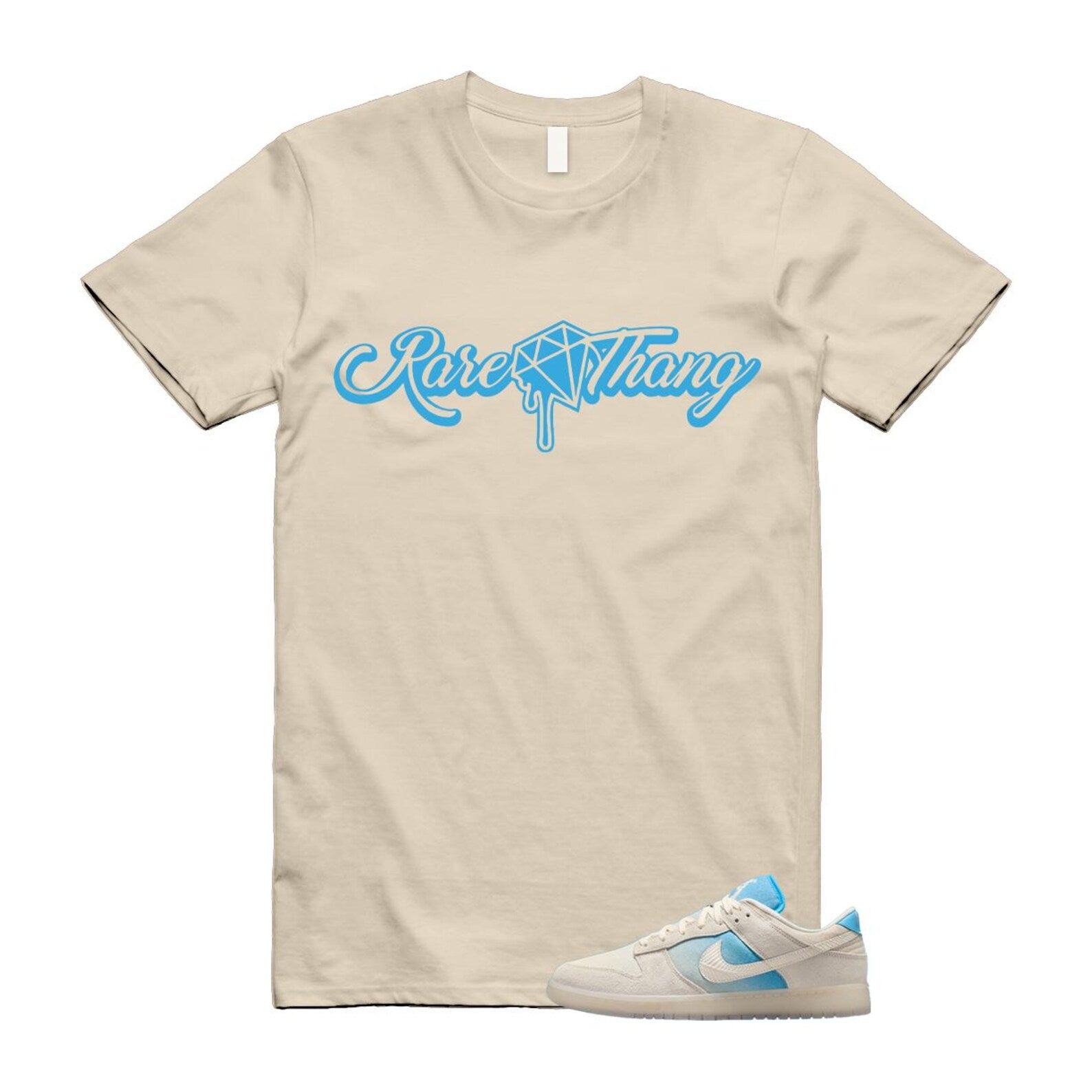Dunk LA Sail Pale Ivory Baltic Blue SE T Shirt Match RARE HQ3621-133 T-Shirt, Sneaker Match Tee