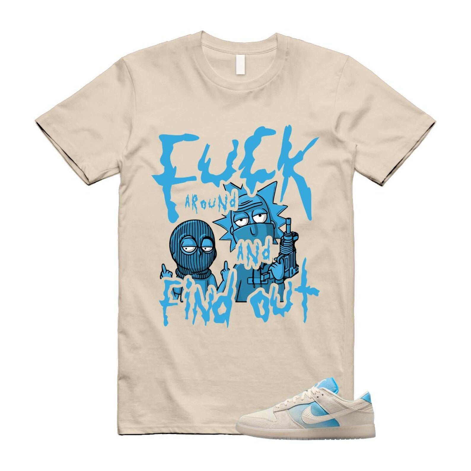 Dunk LA Sail Pale Ivory Baltic Blue SE T Shirt Match MORTY HQ3621-133 T-Shirt, Sneaker Match Tee