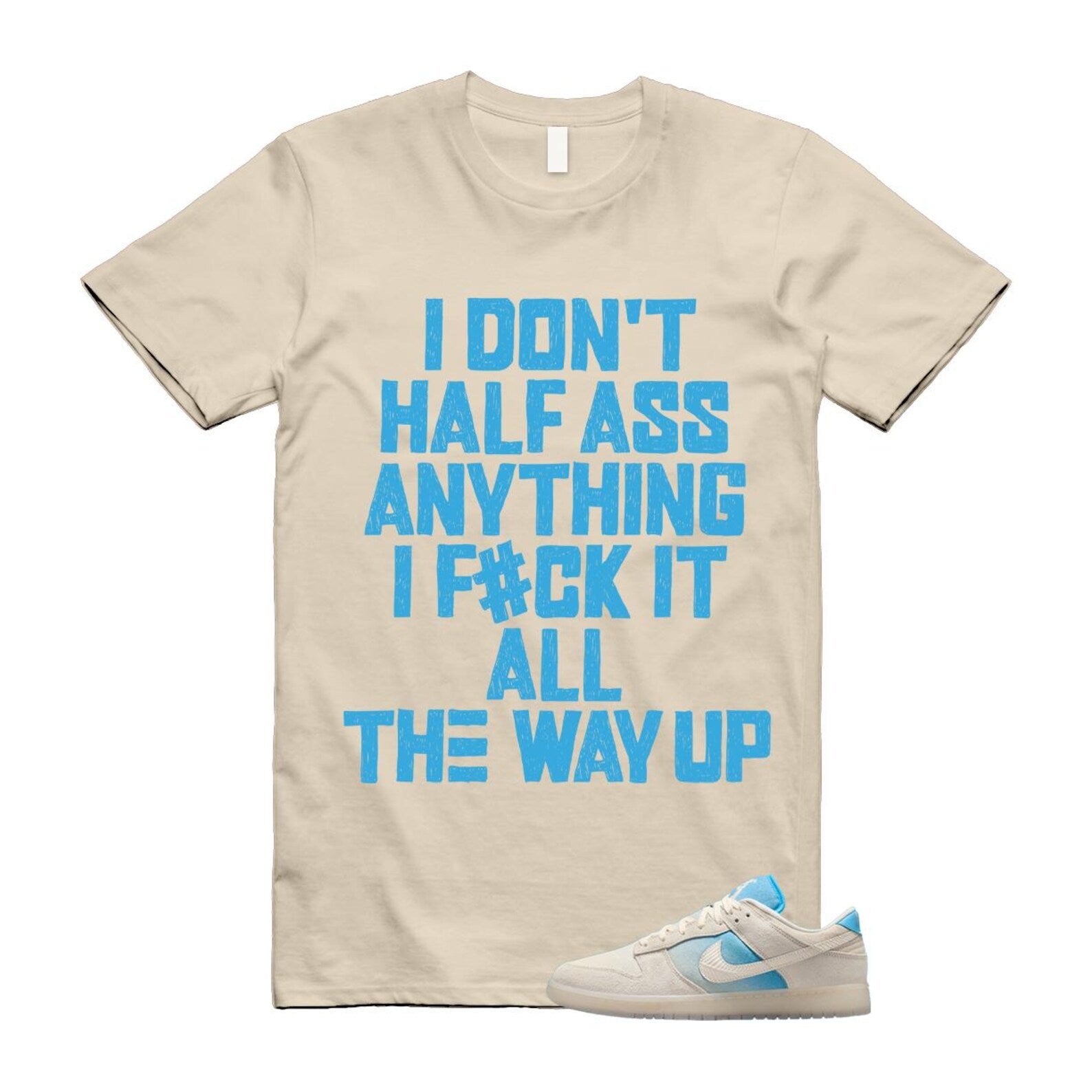 Dunk LA Sail Pale Ivory Baltic Blue SE T Shirt Match HALF HQ3621-133 T-Shirt, Sneaker Match Tee