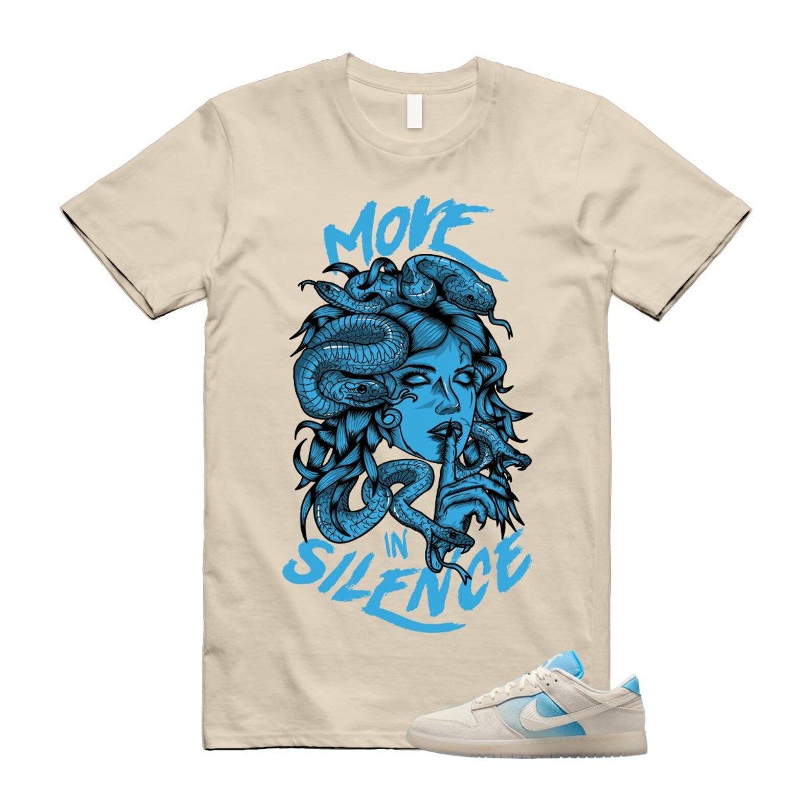 Dunk LA Sail Pale Ivory Baltic Blue SE T Shirt Match MIS HQ3621-133 T-Shirt, Sneaker Match Tee