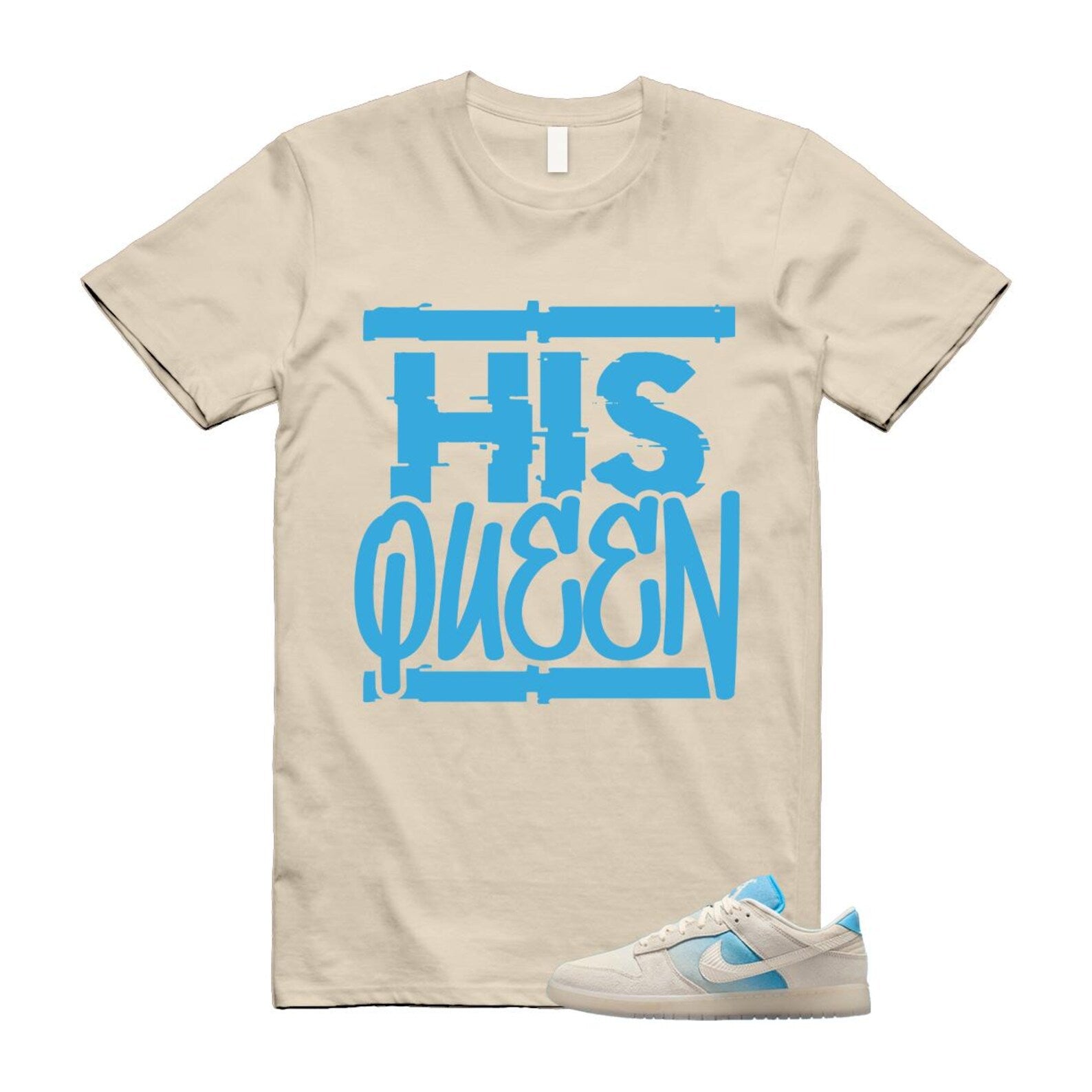 Dunk LA Sail Pale Ivory Baltic Blue SE T Shirt Match HQ HQ3621-133 T-Shirt, Sneaker Match Tee