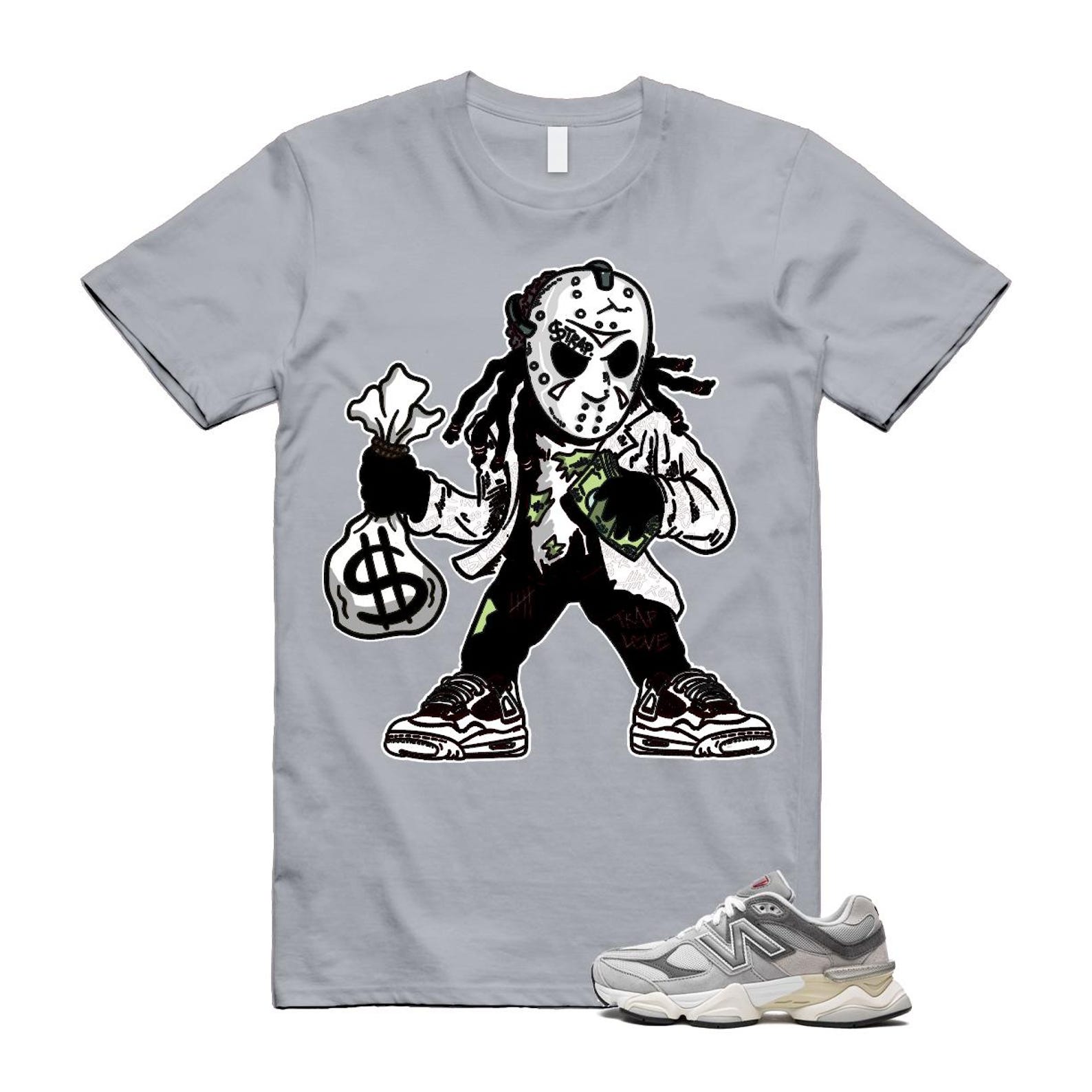 9060 Rain Cloud Grey Castlerock T Shirt Match JASON U9060GRY T-Shirt, Sneaker Match Tee