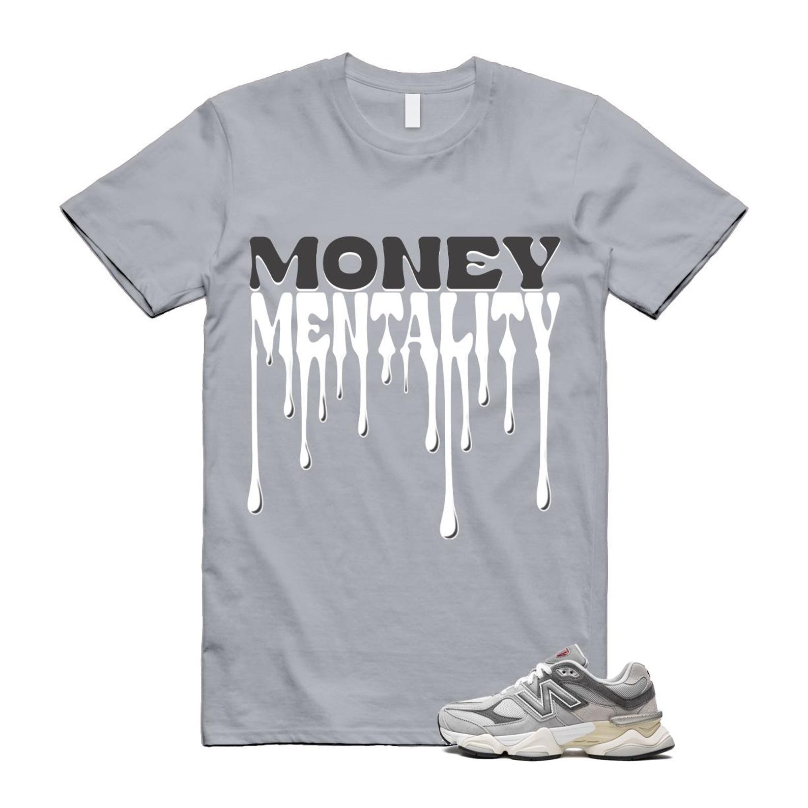 9060 Rain Cloud Grey Castlerock T Shirt Match MENTALITY U9060GRY T-Shirt, Sneaker Match Tee