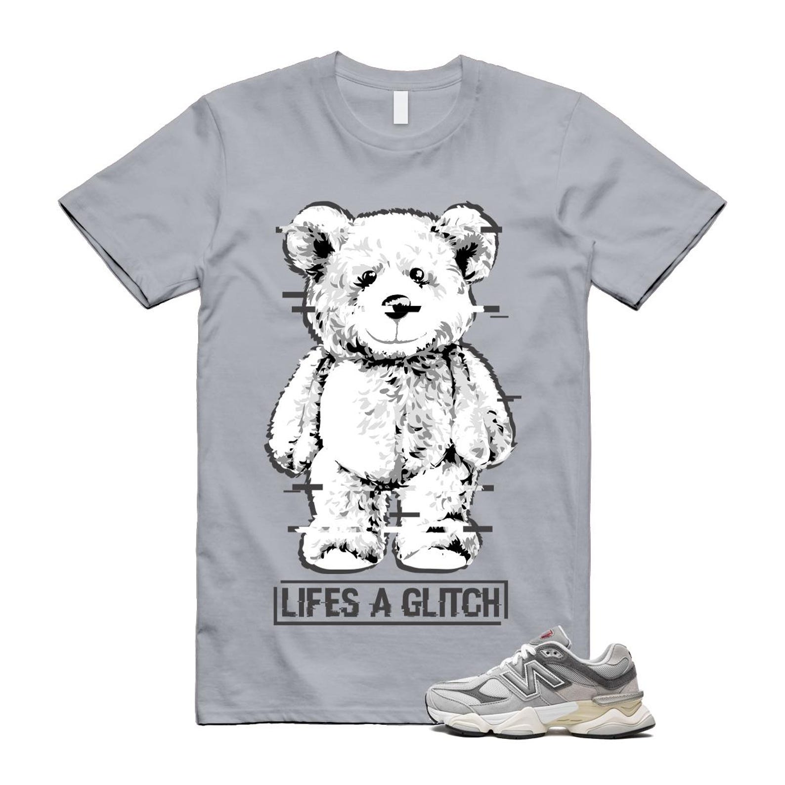 9060 Rain Cloud Grey Castlerock T Shirt Match GLITCH U9060GRY T-Shirt, Sneaker Match Tee