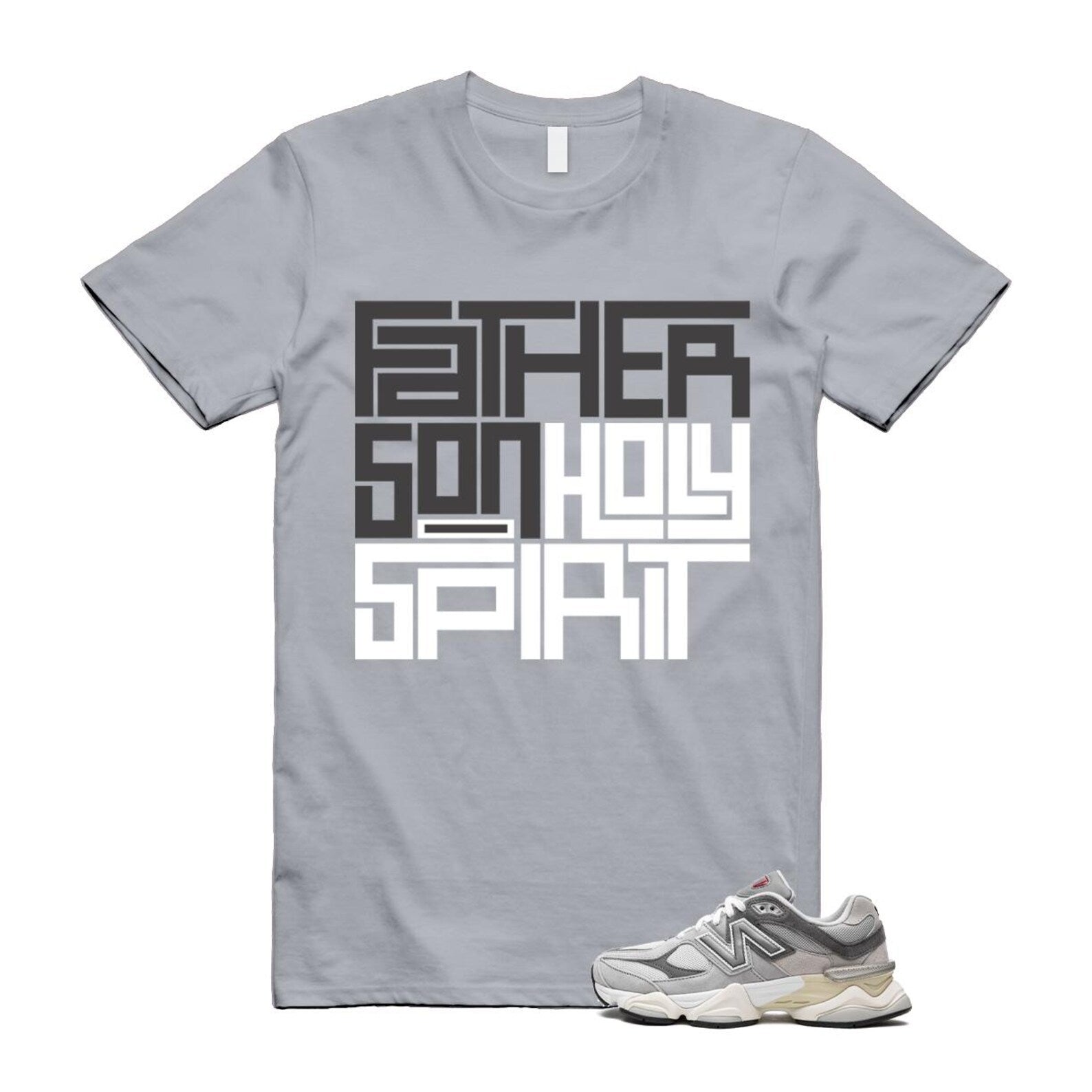 9060 Rain Cloud Grey Castlerock T Shirt Match FATHER U9060GRY T-Shirt, Sneaker Match Tee