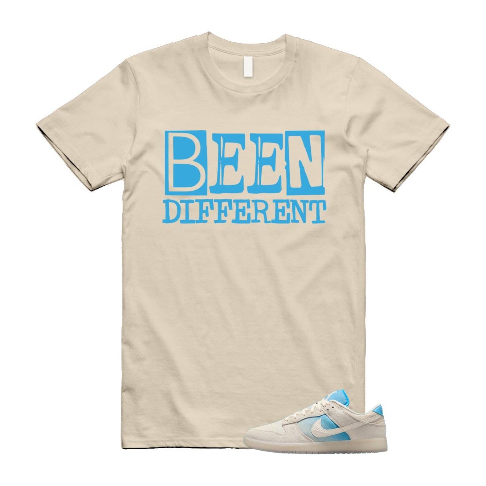 Dunk LA Sail Pale Ivory Baltic Blue SE T Shirt Match BEEN HQ3621-133 T-Shirt, Sneaker Match Tee