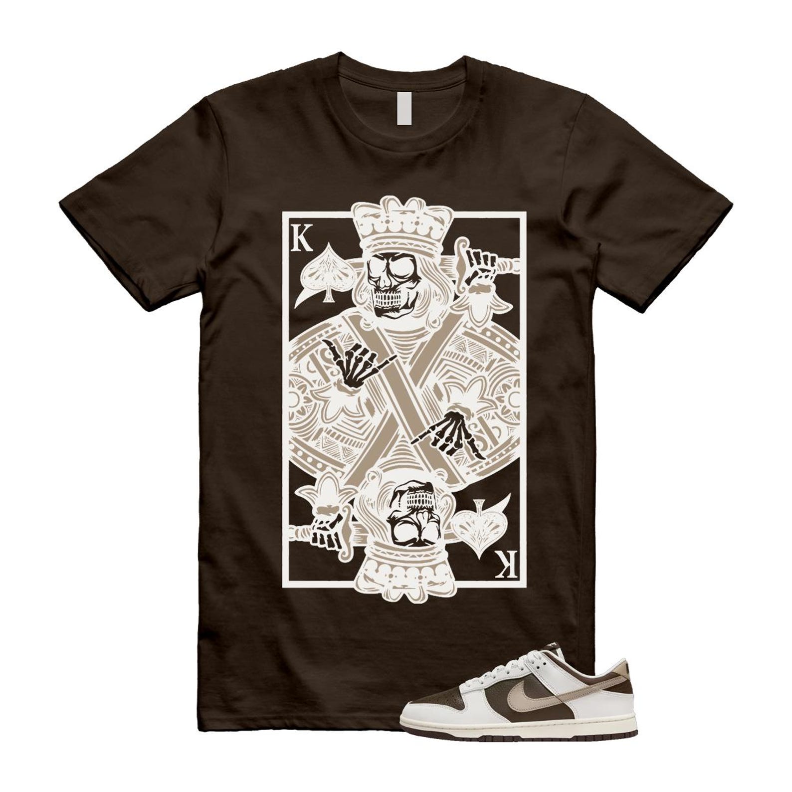 Dunk Baroque Brown Summit White Low Next Nature Khaki Phantom Black T Shirt Match KC HF4292-100 T-Shirt, Sneaker Match Tee