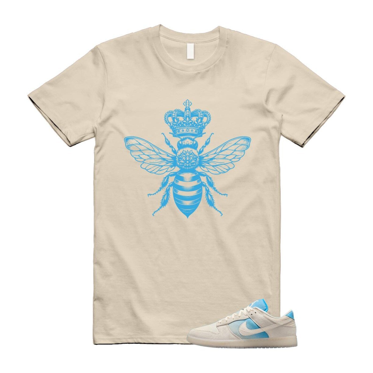 Dunk LA Sail Pale Ivory Baltic Blue SE T Shirt Match BEE HQ3621-133 T-Shirt, Sneaker Match Tee