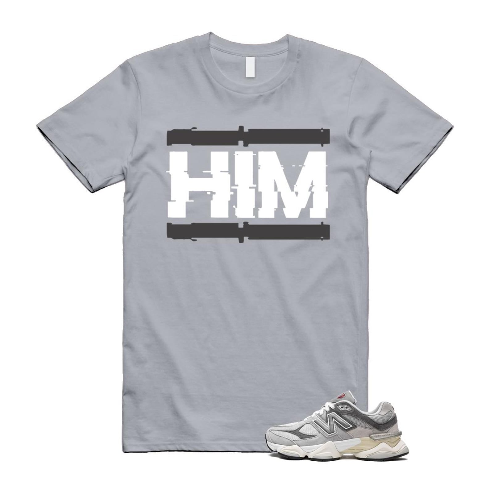 9060 Rain Cloud Grey Castlerock T Shirt Match HIM U9060GRY T-Shirt, Sneaker Match Tee
