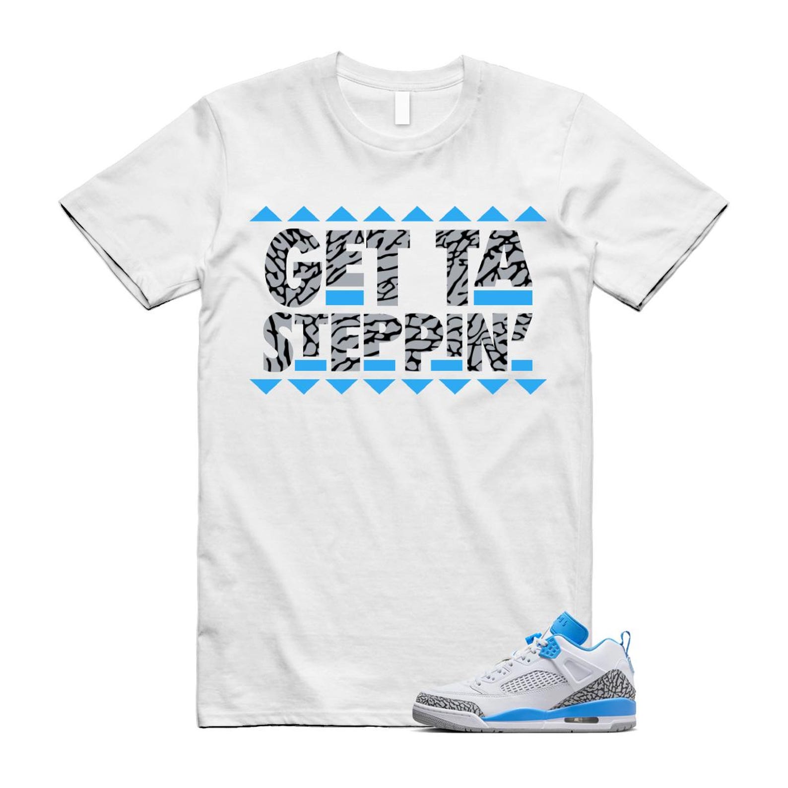 Spizike UNC University Blue White Wolf Grey Anthracite Low T Shirt Match GET FQ1759-141 T-Shirt, Sneaker Match Tee