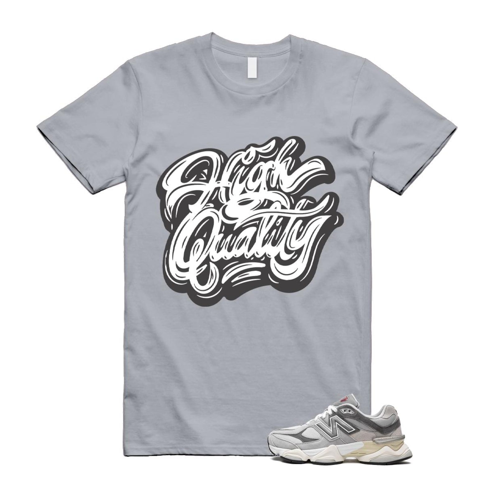 9060 Rain Cloud Grey Castlerock T Shirt Match HIGH U9060GRY T-Shirt, Sneaker Match Tee