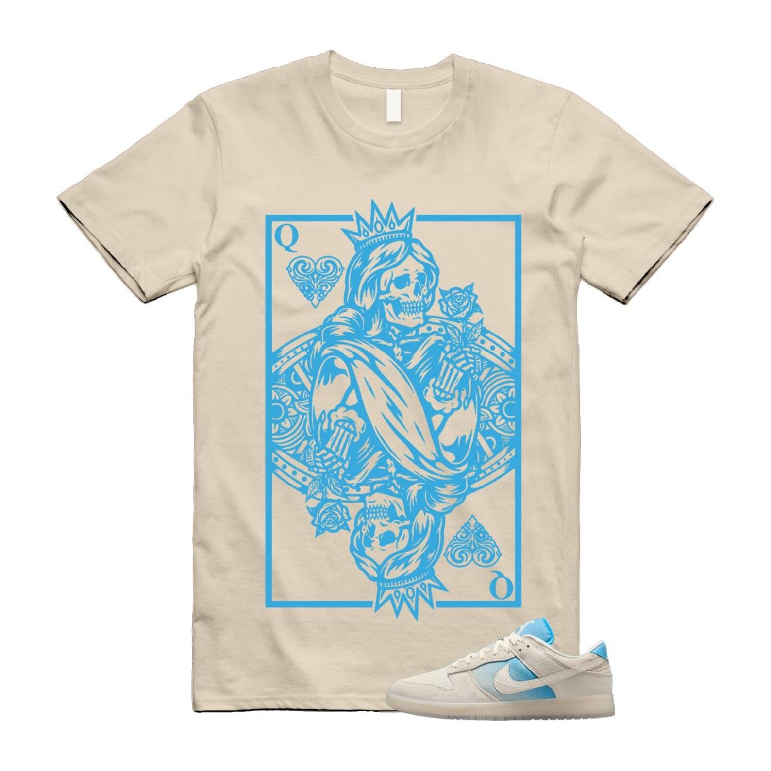 Dunk LA Sail Pale Ivory Baltic Blue SE T Shirt Match QC HQ3621-133 T-Shirt, Sneaker Match Tee