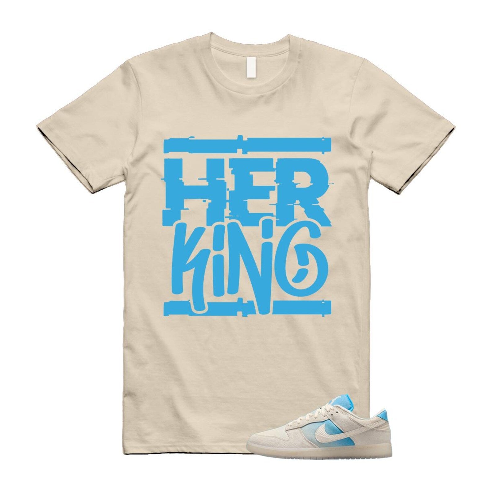 Dunk LA Sail Pale Ivory Baltic Blue SE T Shirt Match HK HQ3621-133 T-Shirt, Sneaker Match Tee