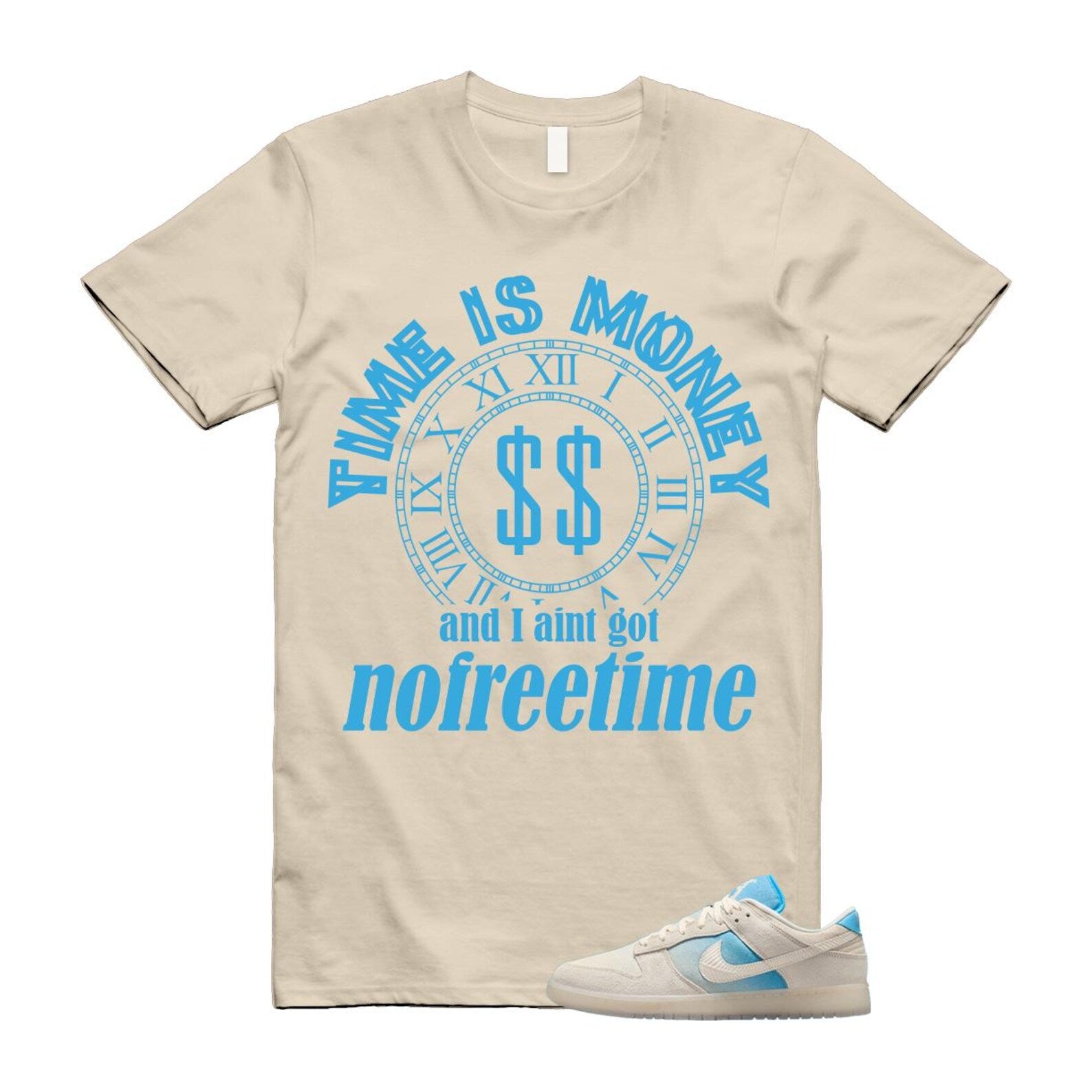 Dunk LA Sail Pale Ivory Baltic Blue SE T Shirt Match FREETIME HQ3621-133 T-Shirt, Sneaker Match Tee