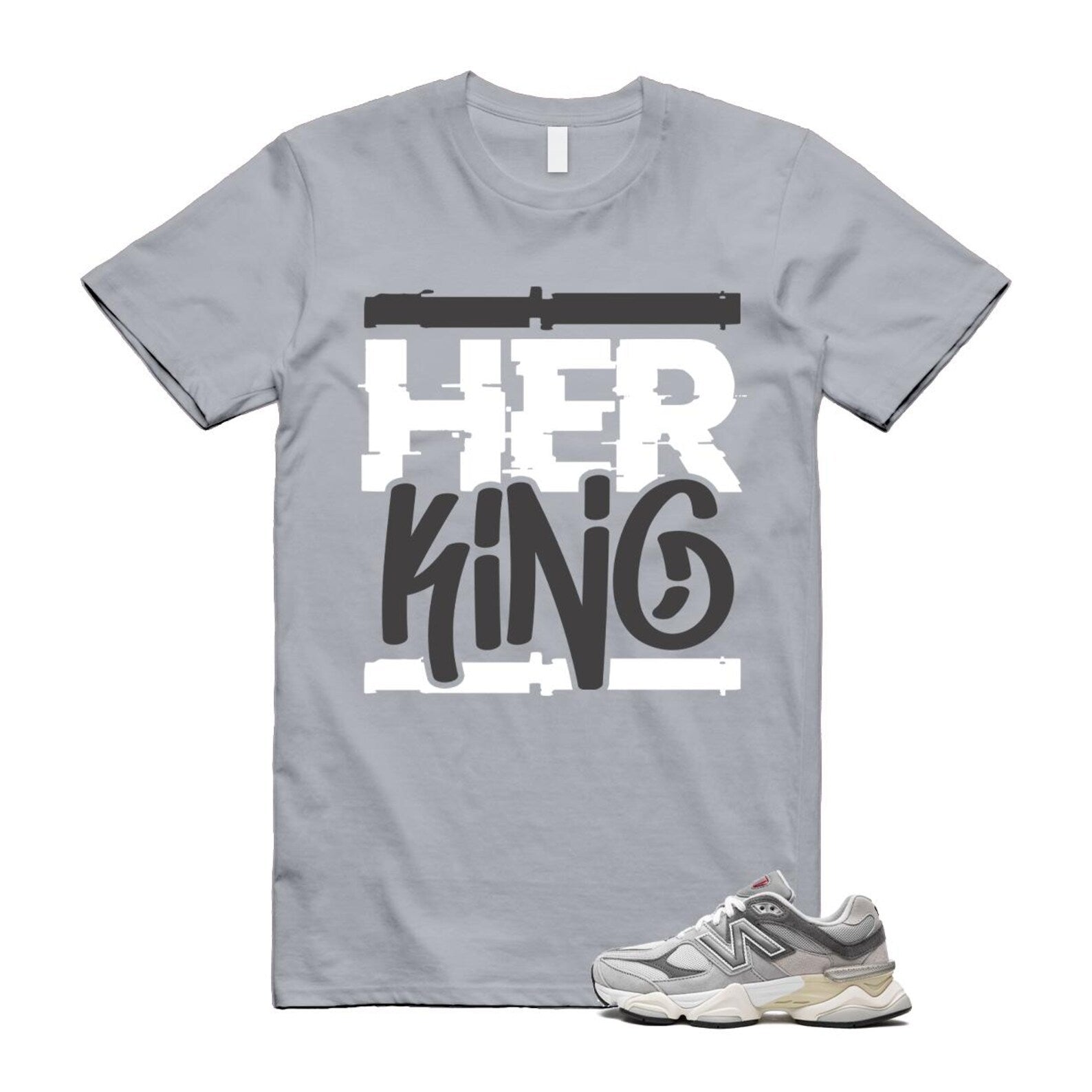 9060 Rain Cloud Grey Castlerock T Shirt Match HK U9060GRY T-Shirt, Sneaker Match Tee
