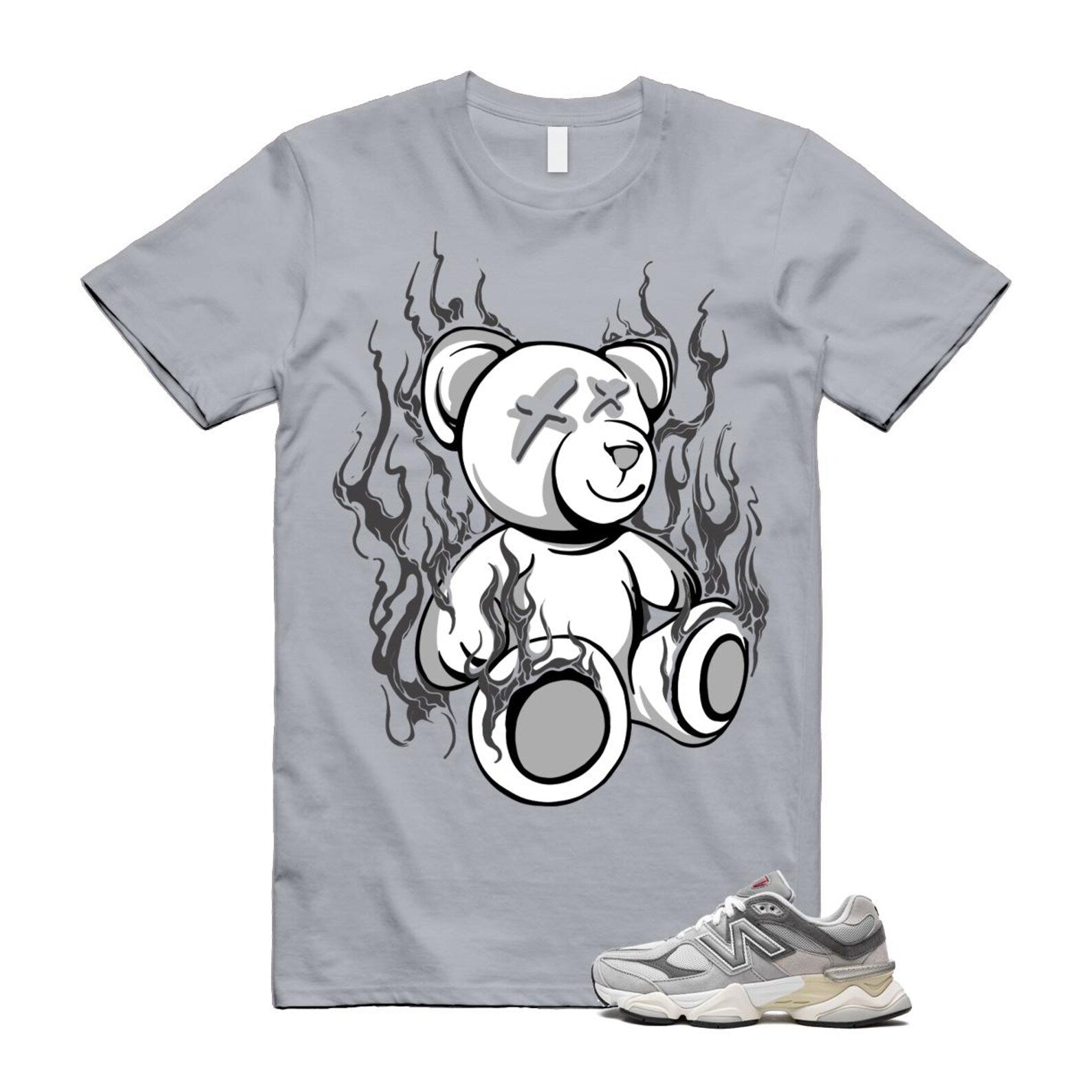 9060 Rain Cloud Grey Castlerock T Shirt Match LIT U9060GRY T-Shirt, Sneaker Match Tee