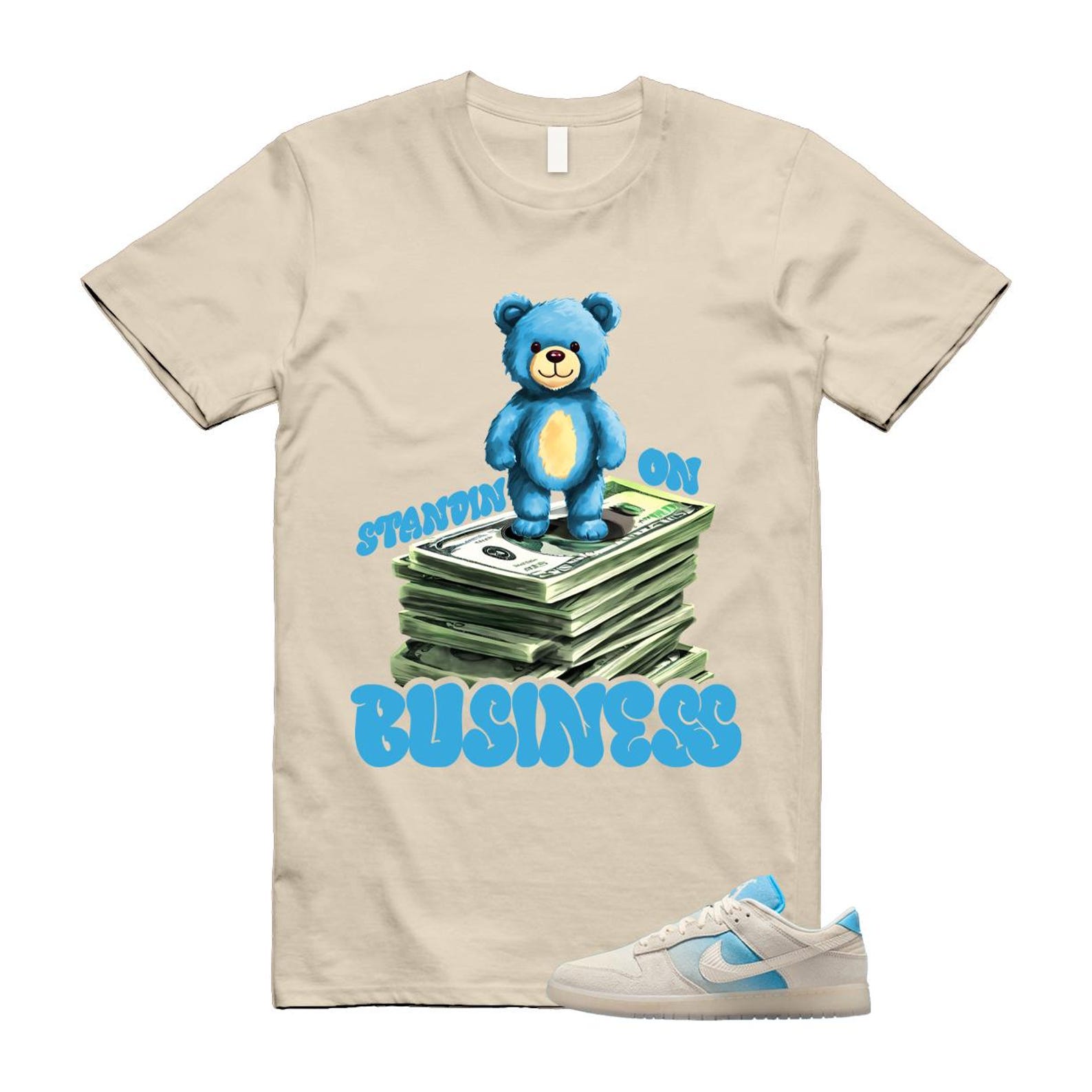 Dunk LA Sail Pale Ivory Baltic Blue SE T Shirt Match SB2 HQ3621-133 T-Shirt, Sneaker Match Tee