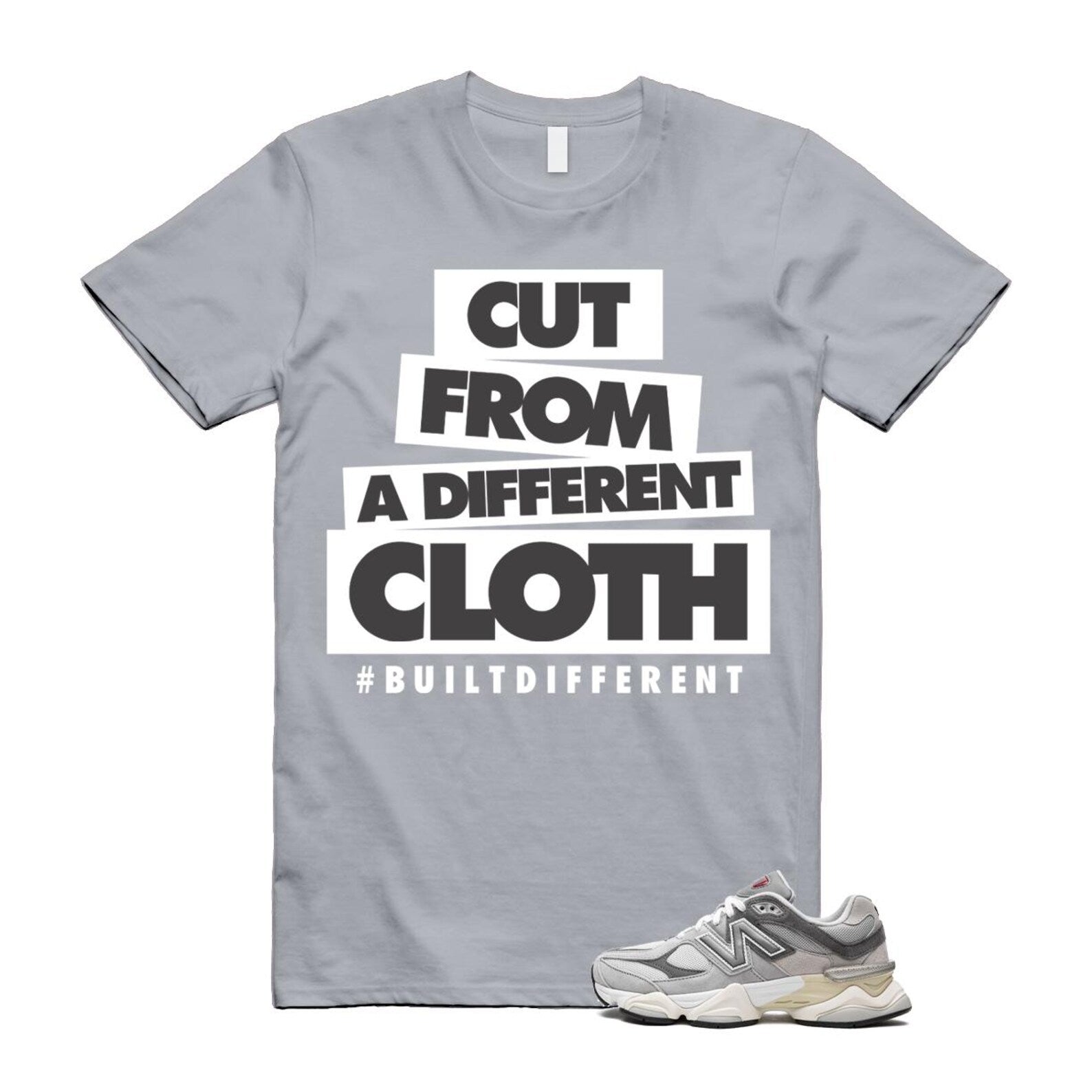 9060 Rain Cloud Grey Castlerock T Shirt Match CLOTH U9060GRY T-Shirt, Sneaker Match Tee