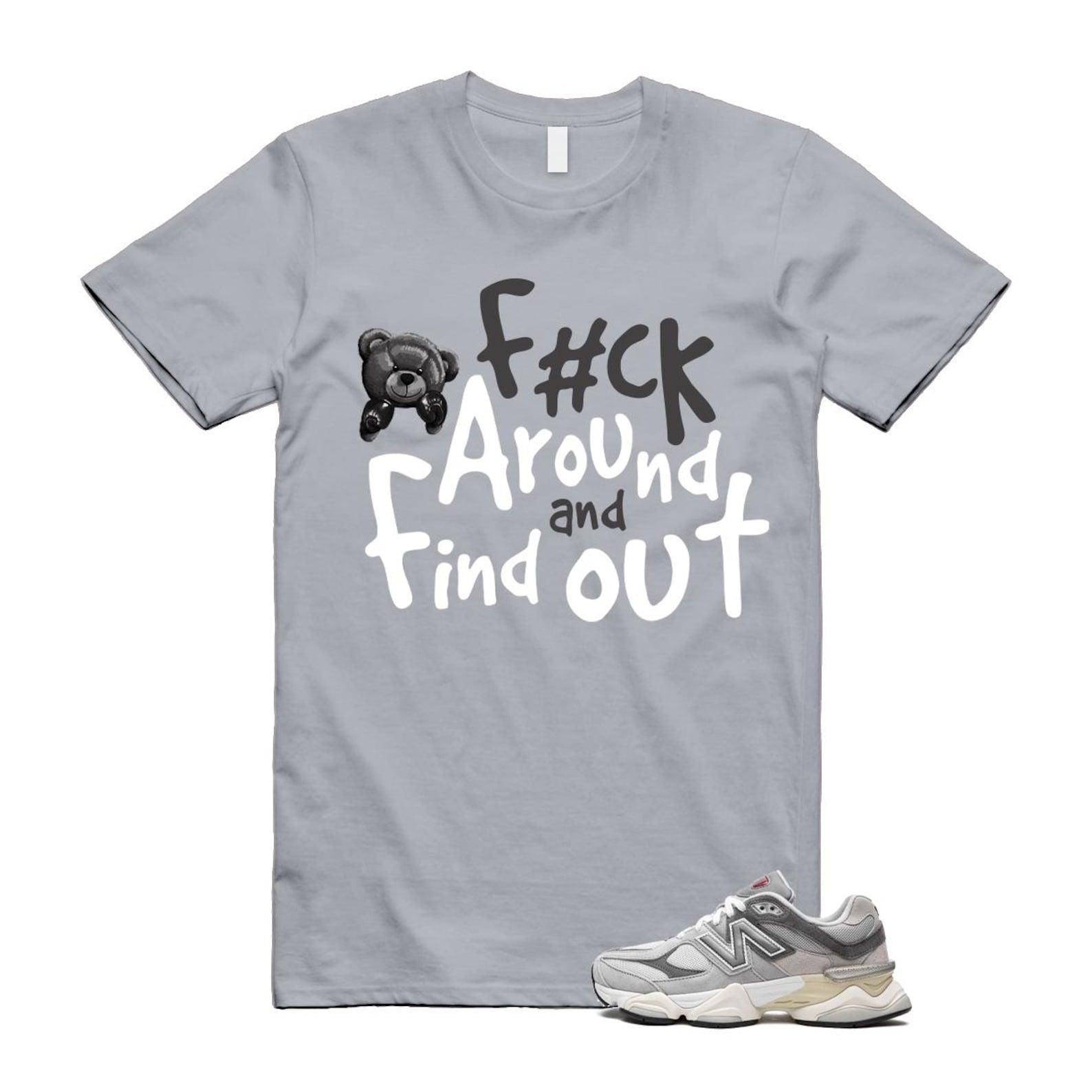 9060 Rain Cloud Grey Castlerock T Shirt Match FCK U9060GRY T-Shirt, Sneaker Match Tee