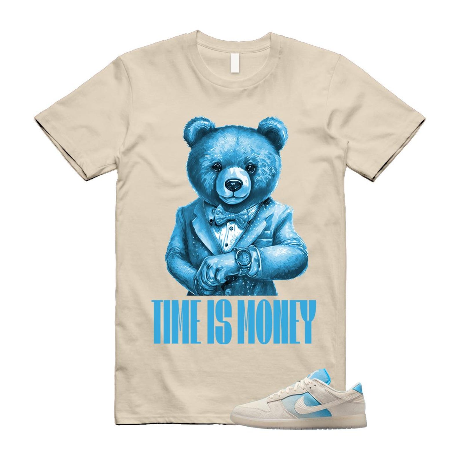 Dunk LA Sail Pale Ivory Baltic Blue SE T Shirt Match TIM HQ3621-133 T-Shirt, Sneaker Match Tee