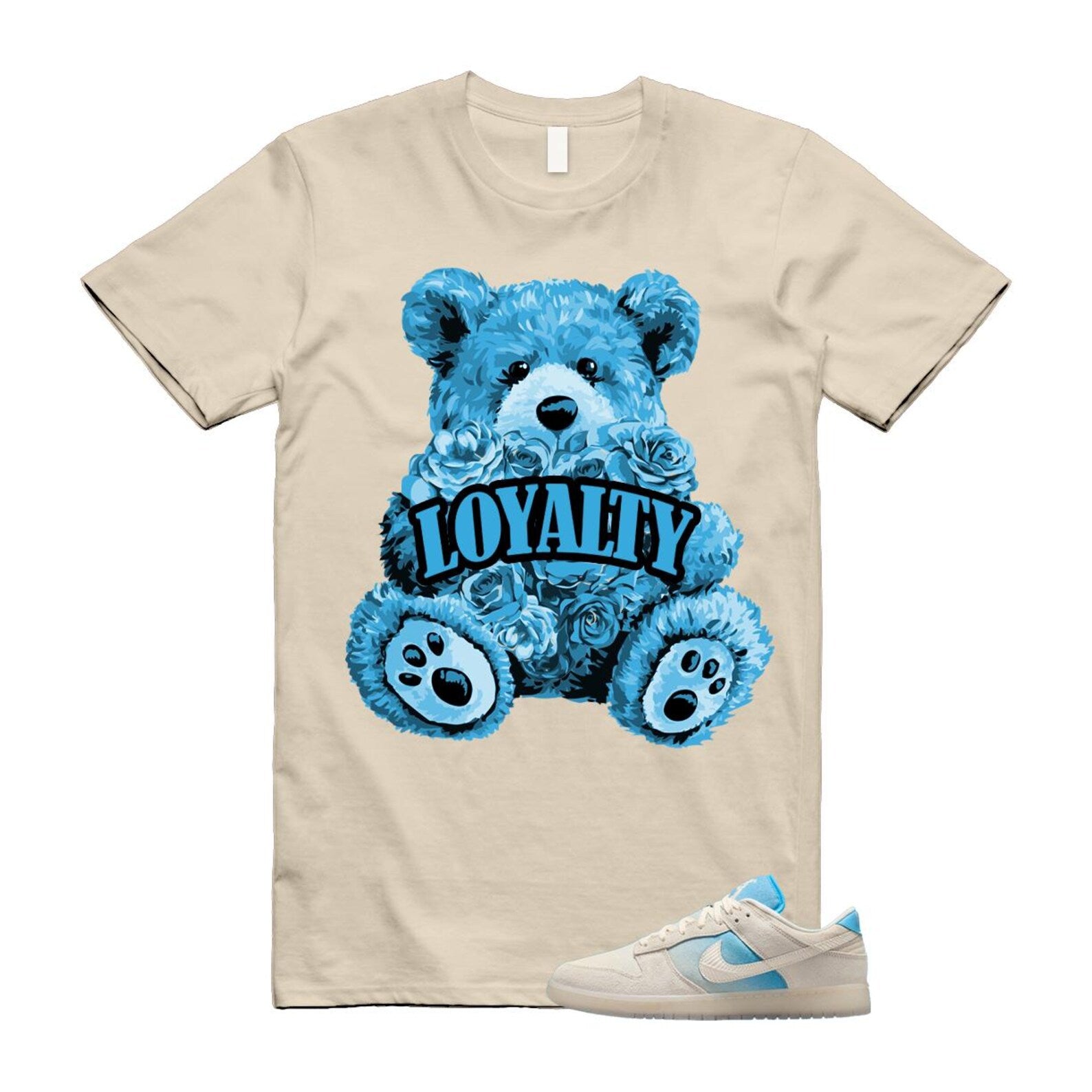 Dunk LA Sail Pale Ivory Baltic Blue SE T Shirt Match LYLTY HQ3621-133 T-Shirt, Sneaker Match Tee