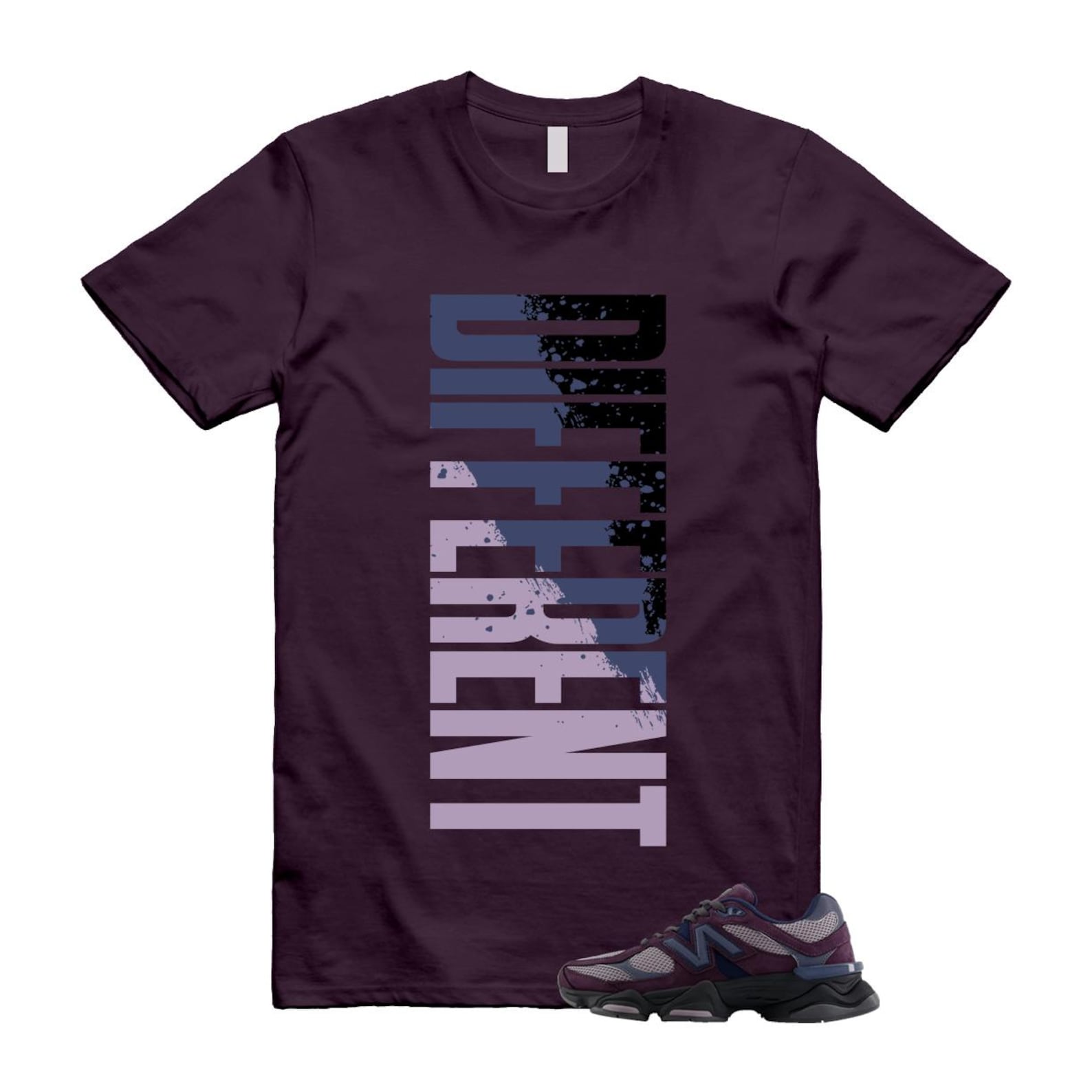 9060 Plum Brown Ice Wine Dark Arctic Grey T Shirt Match DFRNT U9060RFC T-Shirt, Sneaker Match Tee