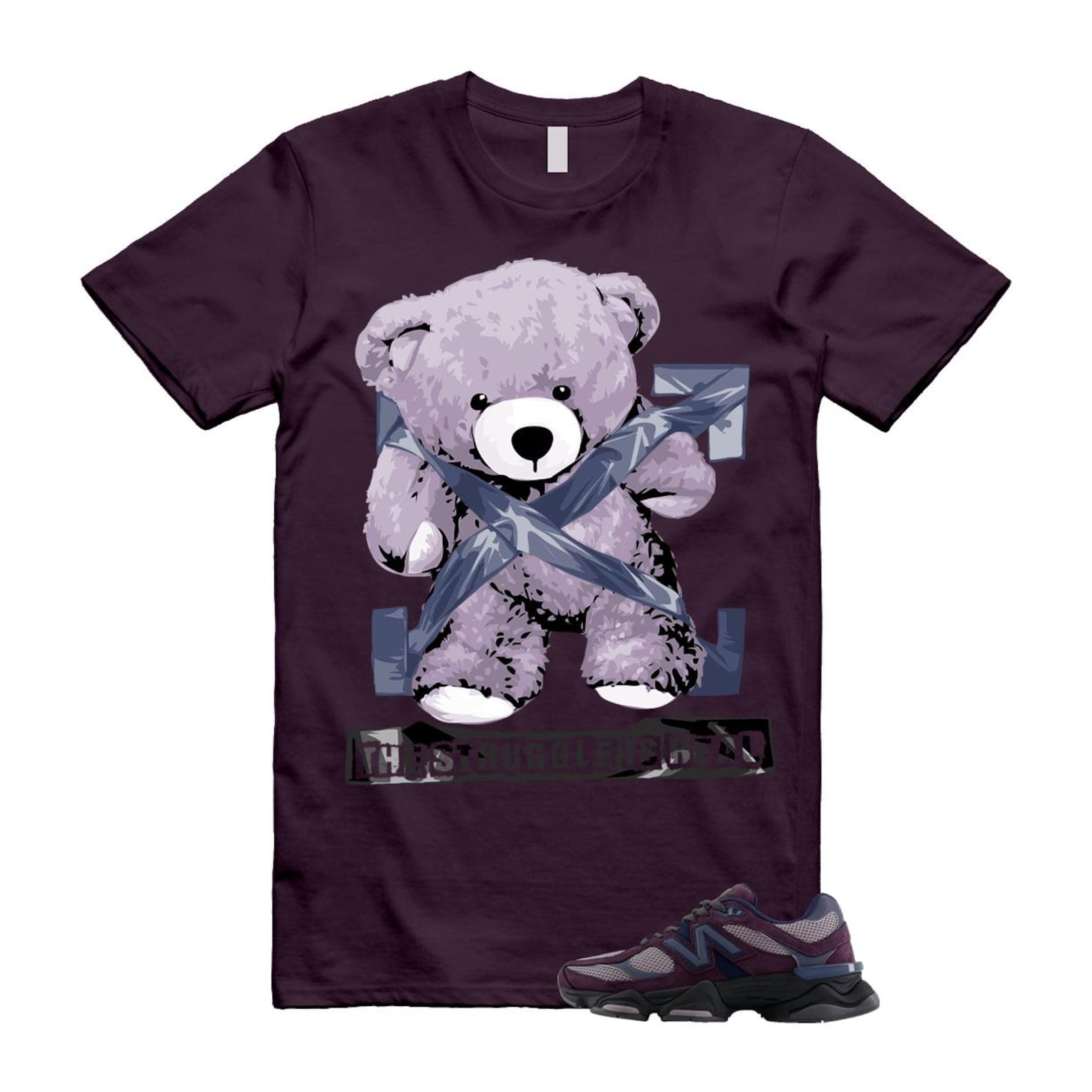9060 Plum Brown Ice Wine Dark Arctic Grey T Shirt Match STRUG U9060RFC T-Shirt, Sneaker Match Tee