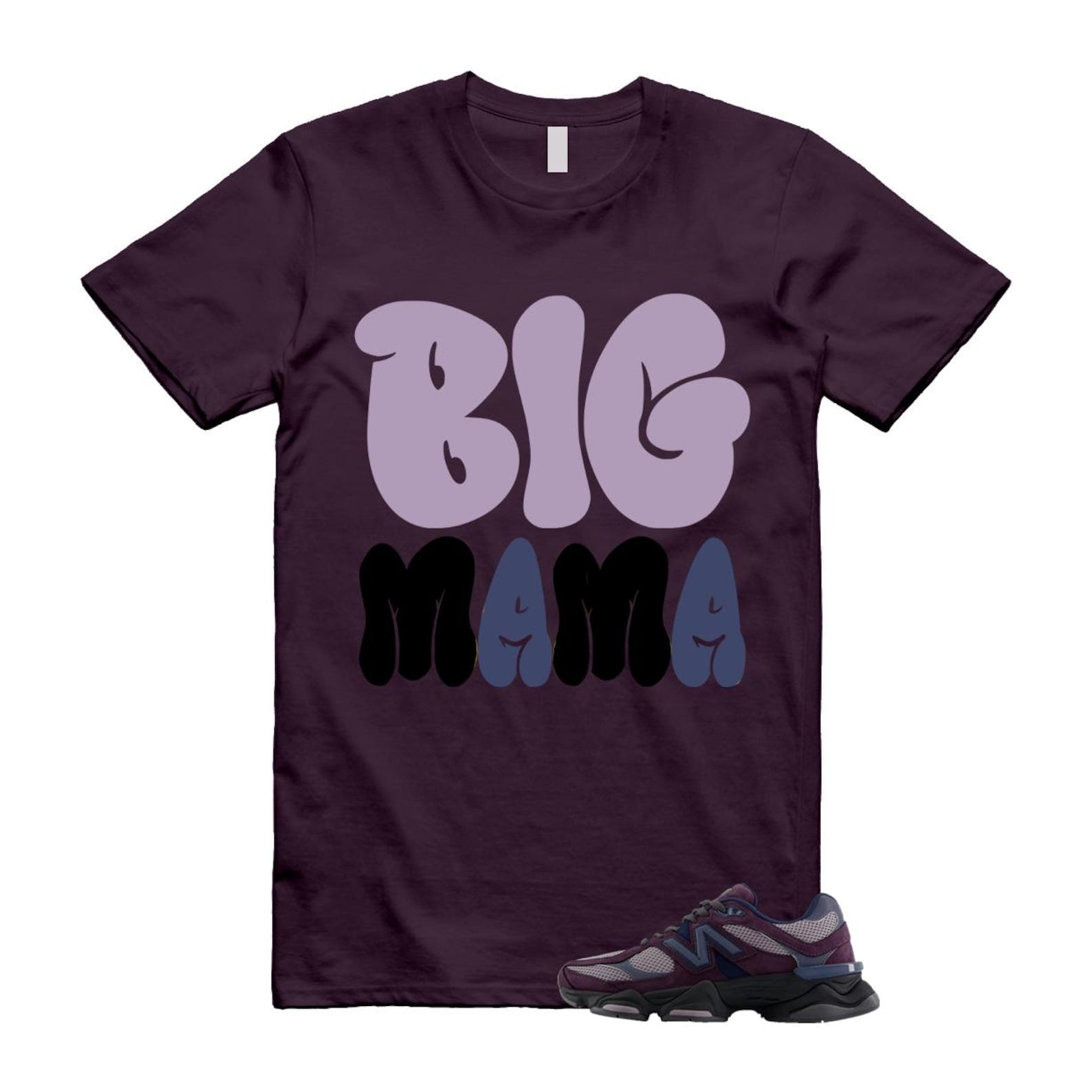 9060 Plum Brown Ice Wine Dark Arctic Grey T Shirt Match MAMA U9060RFC T-Shirt, Sneaker Match Tee