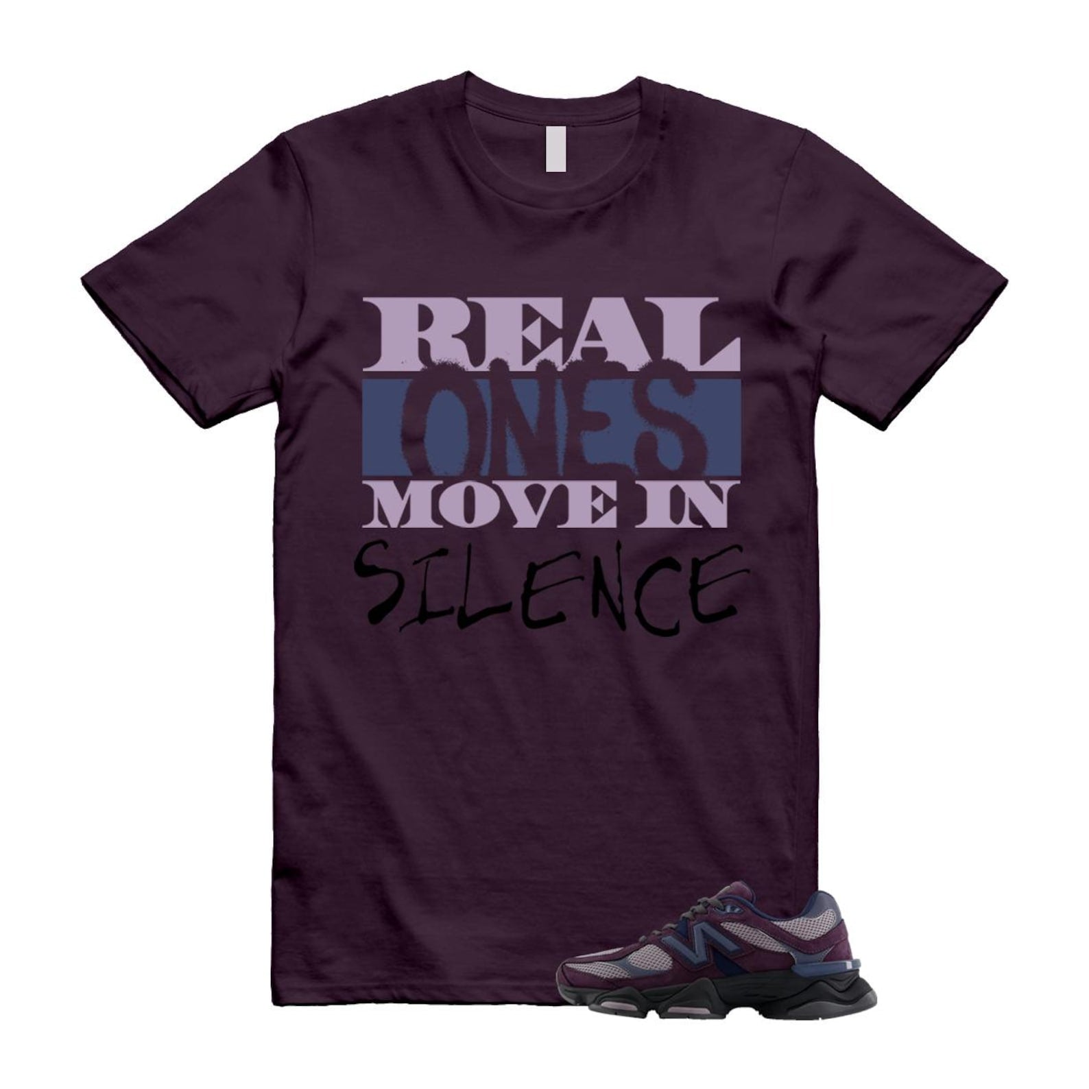 9060 Plum Brown Ice Wine Dark Arctic Grey T Shirt Match REAL U9060RFC T-Shirt, Sneaker Match Tee