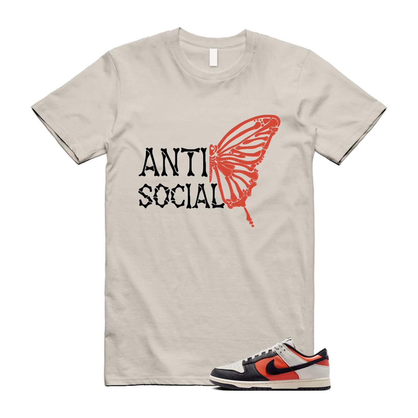 Dunk Vintage Coral Pale Ivory Phantom Black Low T Shirt Match ASB HQ4988-030 T-Shirt, Sneaker Match Tee