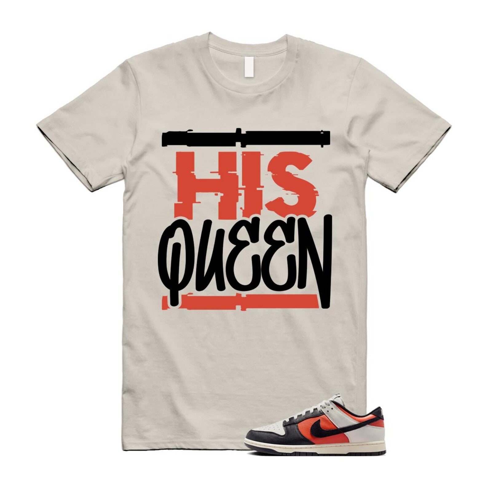 Dunk Vintage Coral Pale Ivory Phantom Black Low T Shirt Match HQ HQ4988-030 T-Shirt, Sneaker Match Tee